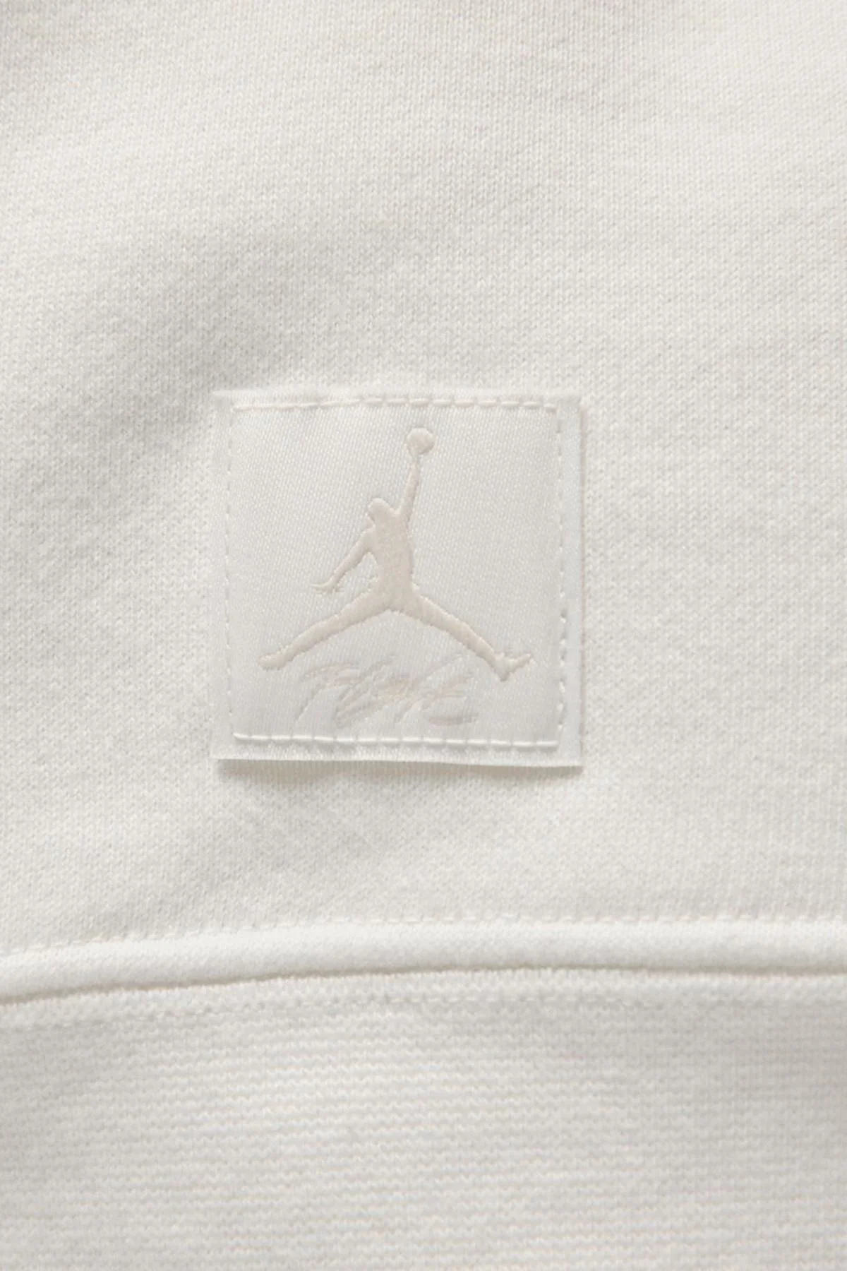 Nike Jordan Flight Fleece Crew Oversize Kadın Geniş Kalıp Sweatshirt Beyaz