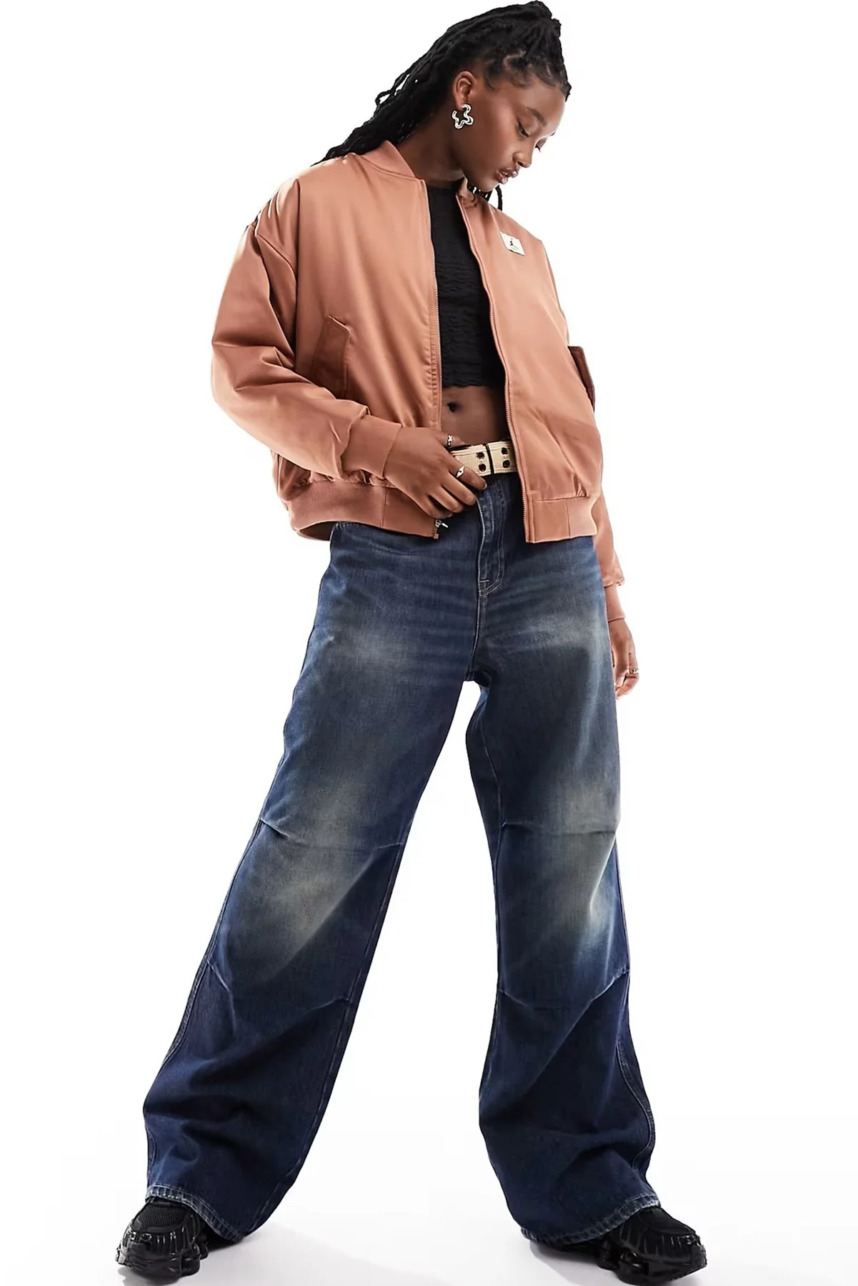 Nike Jordan Flight Renegade Synthetic Fill Oversize Jacket Kadın Dokuma Bomber Ceket Açık Kahverengi Fiyatı, Yorumları ve Özellikleri