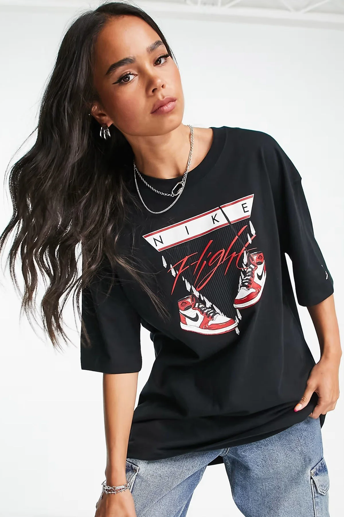 Nike Jordan Flight Women's Oversized T-Shirt Kadın Grafik Logo Pamuklu Tişört Siyah Nike Jordan Flight Women's Oversized T-Shirt Kadın Grafik Logo Pamuklu Tişört Siyah Fiyatı, Yorumları ve Özellikleri