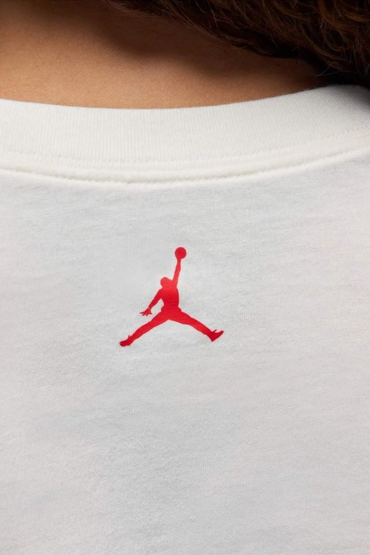 Nike Jordan Graphic 40 Loose Fit Womens Tee Grafik Baskılı Bol Kesim Pamuklu Kadın Tişört Krem