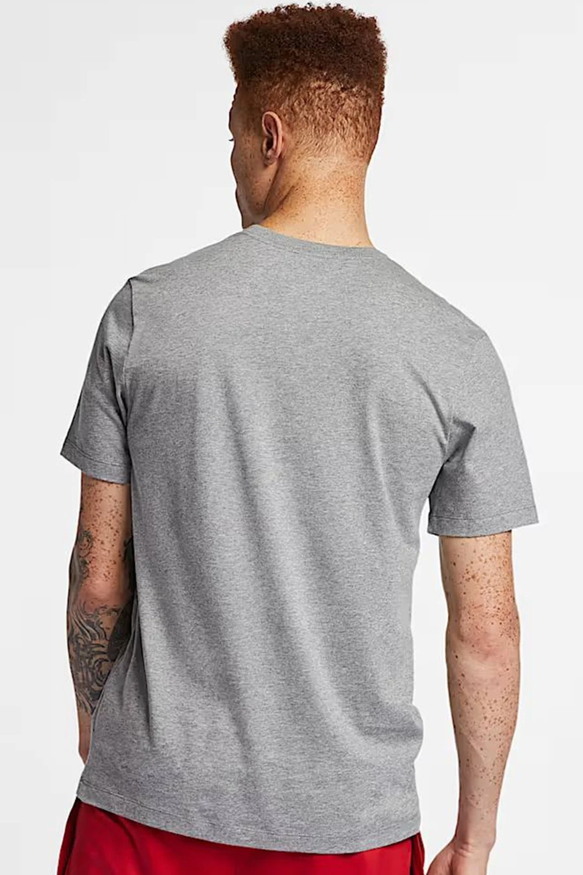 Nike Jordan Jumpman Vertical Air Stretch Crew Tee Erkek Logolu Tişört Gri Nike Jordan Jumpman Vertical Air Stretch Crew Tee Erkek Logolu Tişört Gri