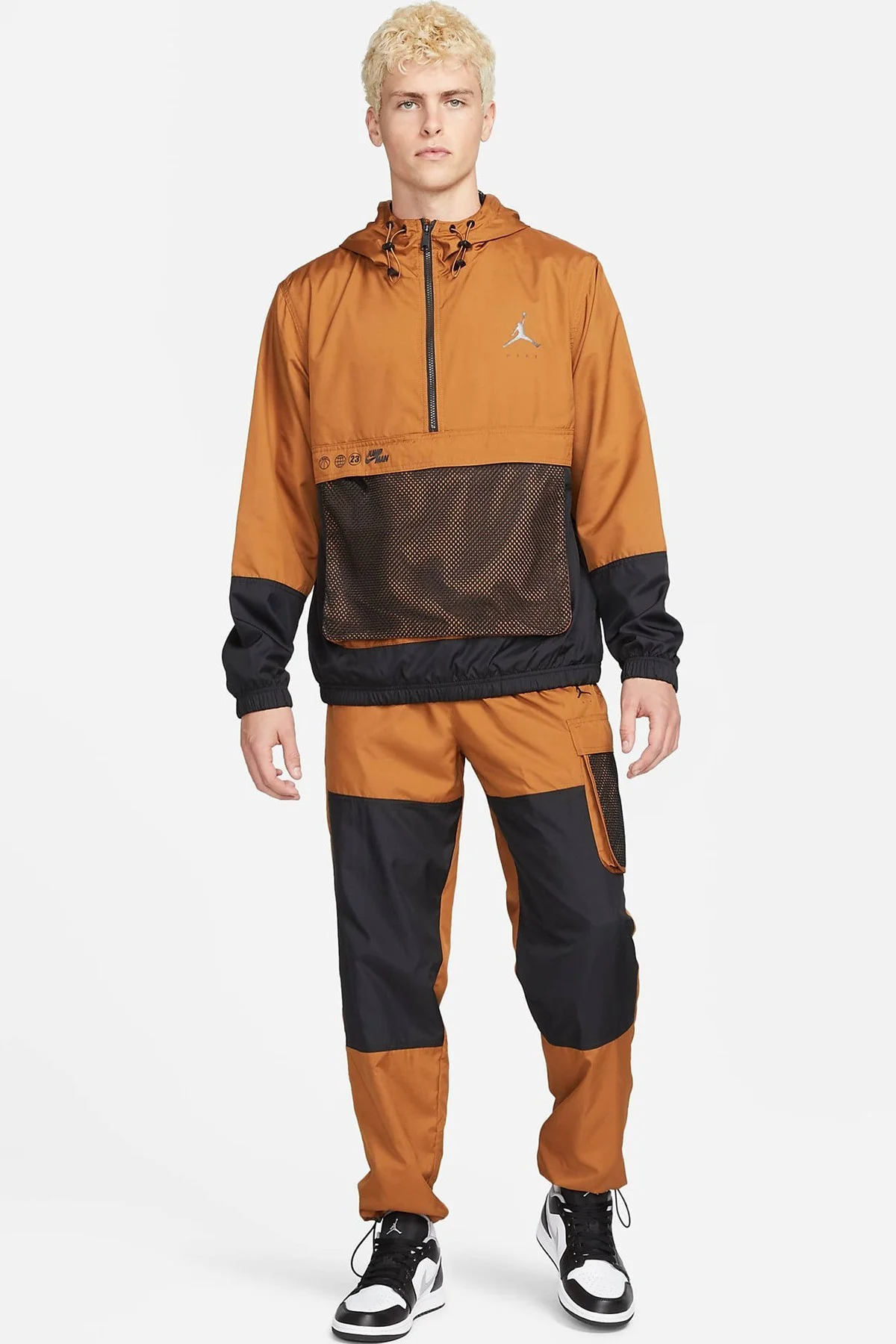 Nike Jordan Jumpman Half Zip Men's Hoodie Erkek Kapüşonlu Yarım Fermuarlı Sweatshirt Kahverengi Fiyatı, Yorumları ve Özellikleri