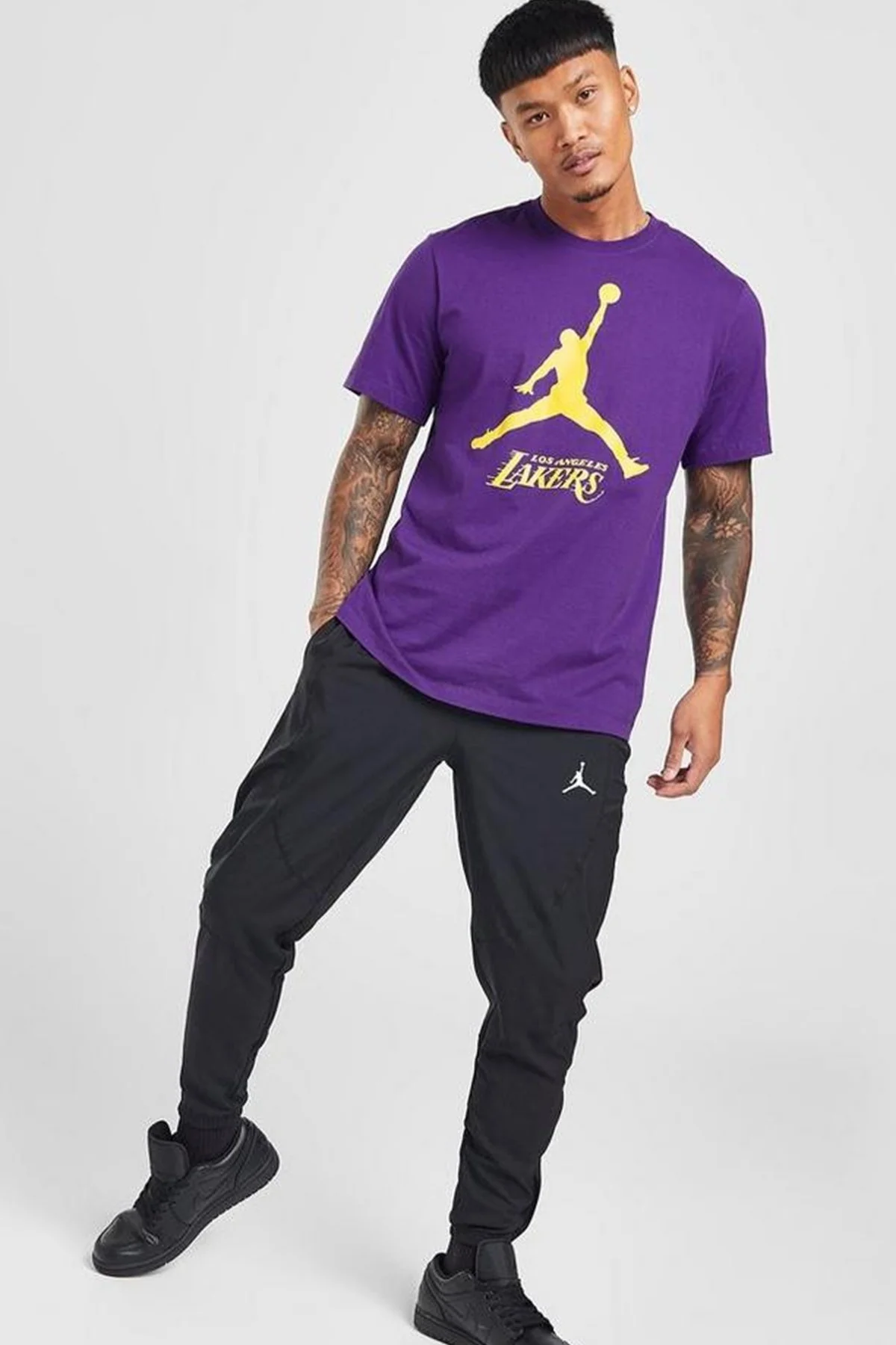 Nike Jordan Los Angeles Lakers NBA Jordan Graphic Tshirt Purple Jordan Nakış Logolu Tişört Mor Fiyatı, Yorumları ve Özellikleri