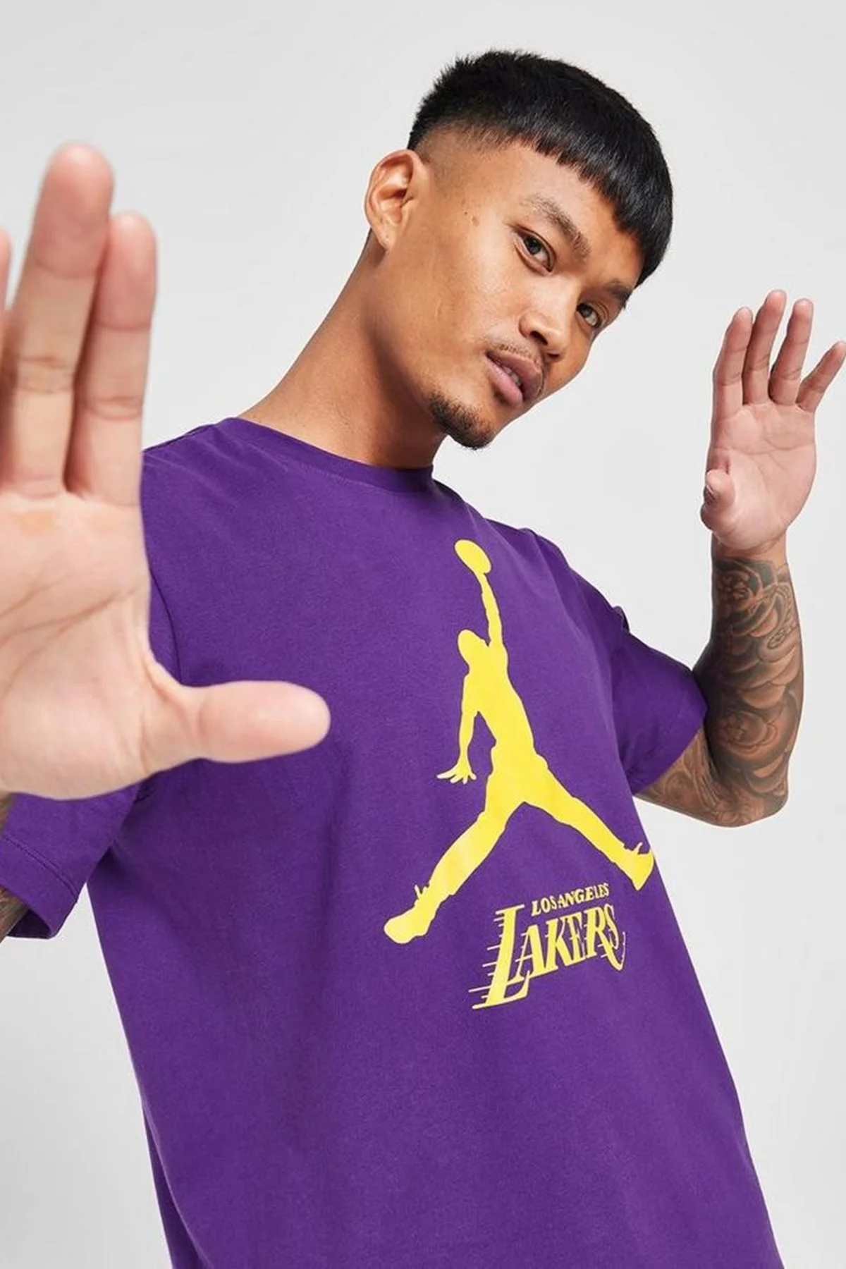 Nike Jordan Los Angeles Lakers NBA Jordan Graphic Tshirt Purple Jordan Nakış Logolu Tişört Mor Fiyatı, Yorumları ve Özellikleri