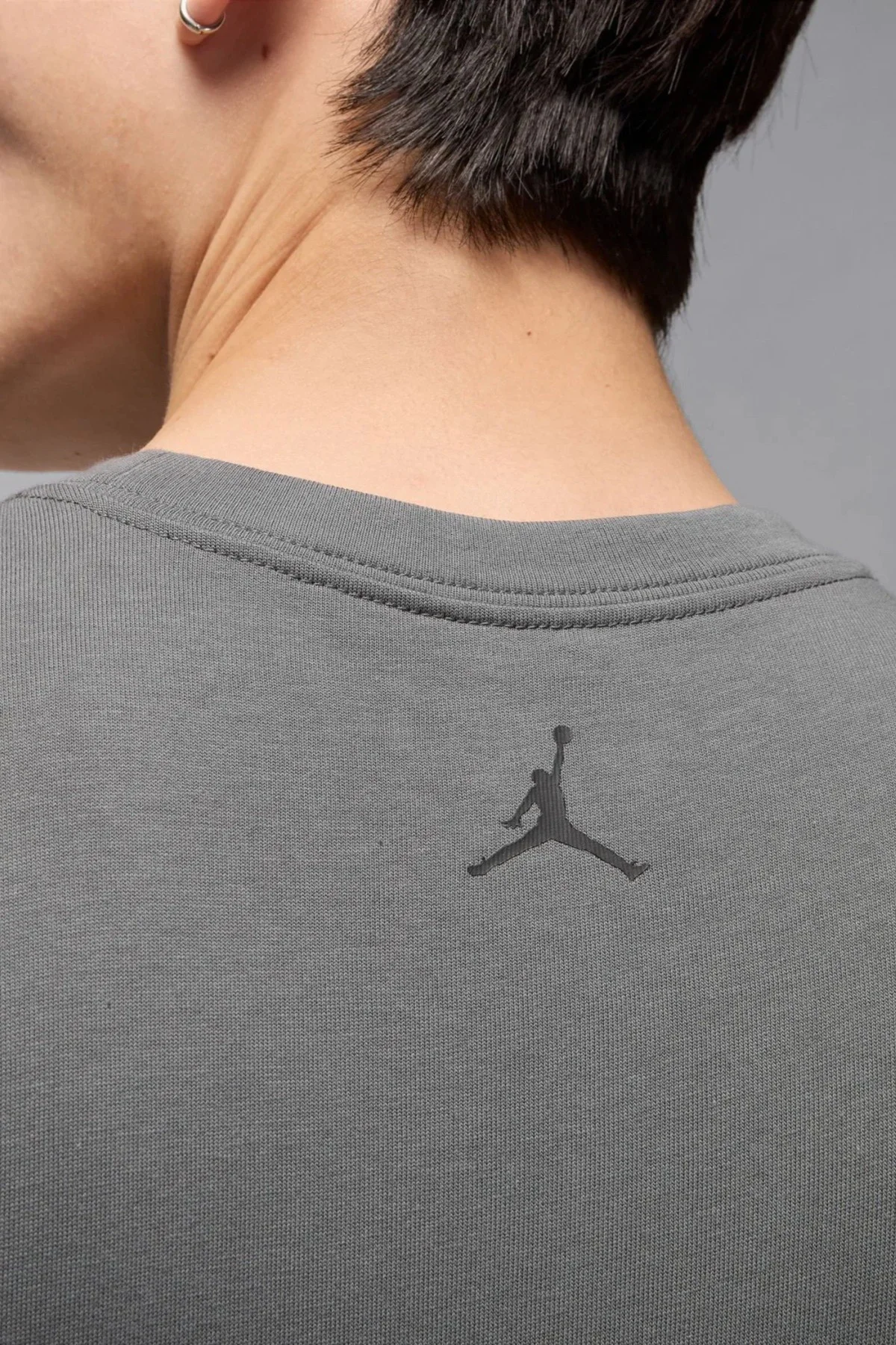 Nike Jordan Mens Tee Grafik Baskılı Erkek Tişört Gri