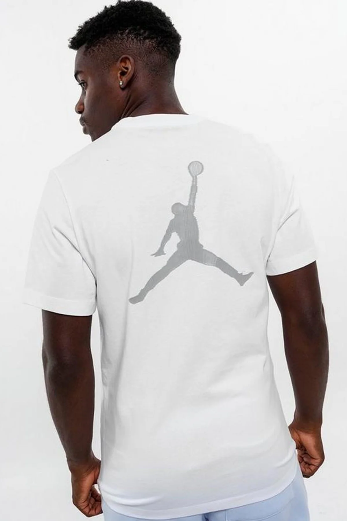 Nike Jordan MVP Men's Jumpman T-Shirt Erkek Günlük Nakış Swoosh Pamuklu Tişört Beyaz