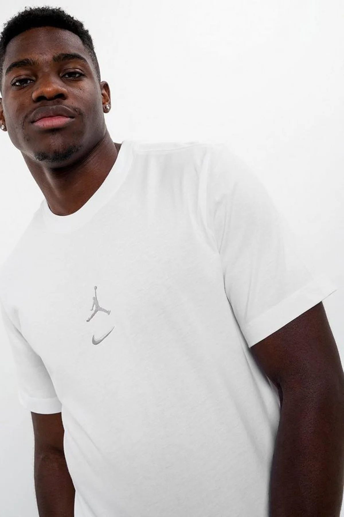 Nike Jordan MVP Men's Jumpman T-Shirt Erkek Günlük Nakış Swoosh Pamuklu Tişört Beyaz