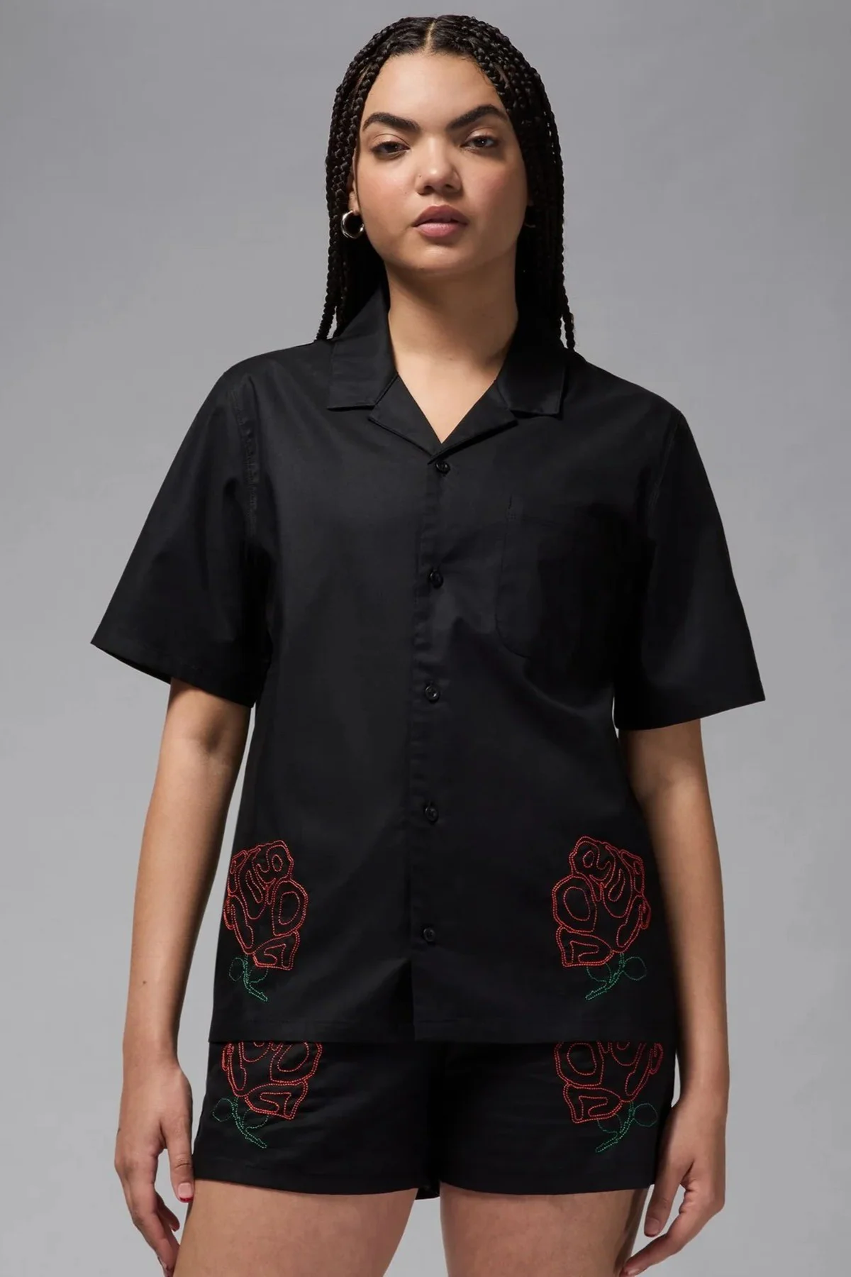 Nike Jordan Oversize Short Sleeve Top Black Oversize Kadın Gömlek Siyah Fiyatı, Yorumları ve Özellikleri