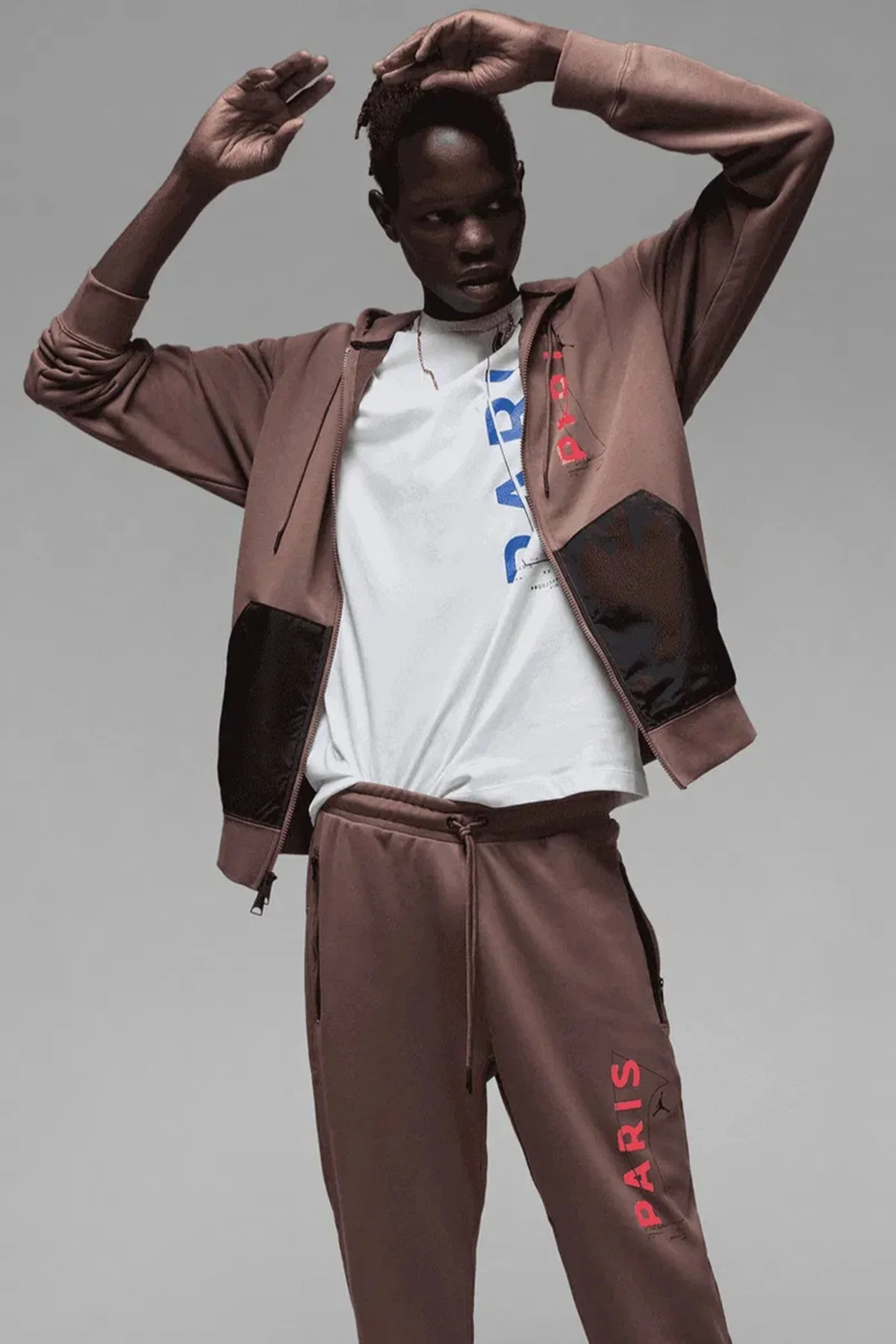 Nike Jordan Paris Saint-Germain Fleece Mens Hoodie Erkek Kapüşonlu Sweatshirt Kahverengi Nike Jordan Paris Saint-Germain Fleece Mens Hoodie Erkek Kapüşonlu Sweatshirt Kahverengi