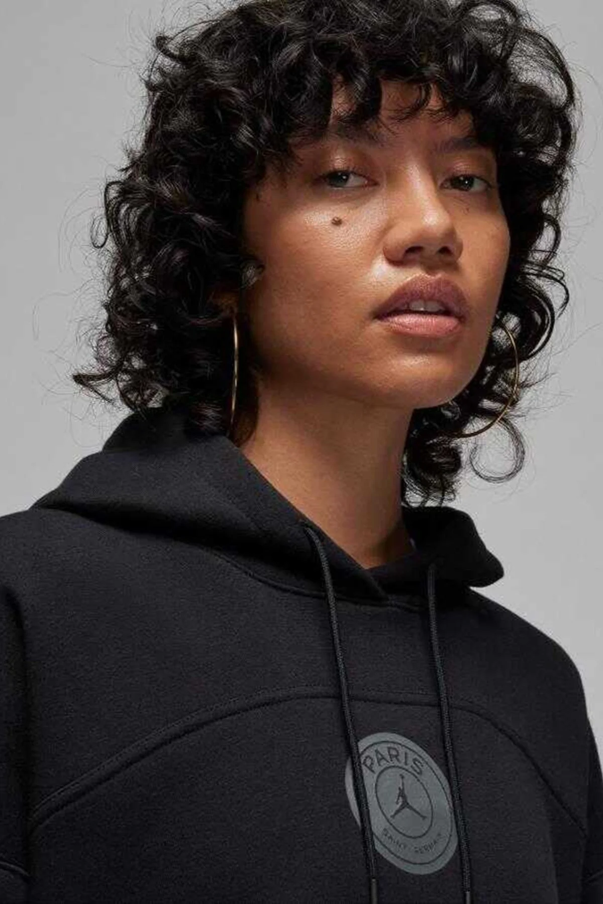 Nike Jordan PSG 23 Loose Fit Hoodie Bol Kesim Kapişonlu Kadın Sweatshirt Siyah Nike Jordan PSG 23 Loose Fit Hoodie Bol Kesim Kapişonlu Kadın Sweatshirt Siyah