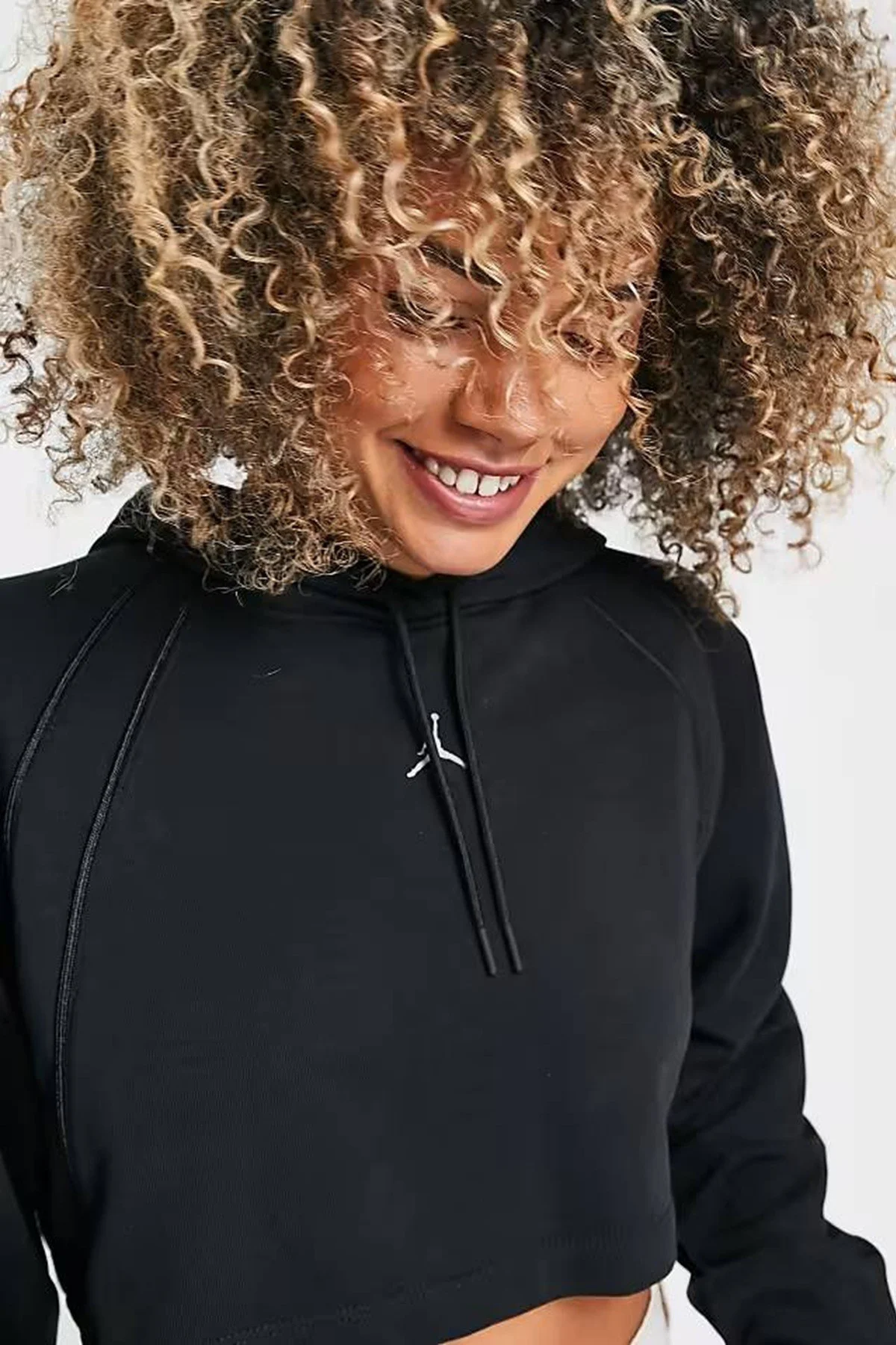 Nike Jordan Sport Fleece Crop Pullover Loose Fit Hoodie Kadın Kapüşonlu Bol Kesim Sweatshirt Siyah Nike Jordan Sport Fleece Crop Pullover Loose Fit Hoodie Kadın Kapüşonlu Bol Kesim Sweatshirt Siyah