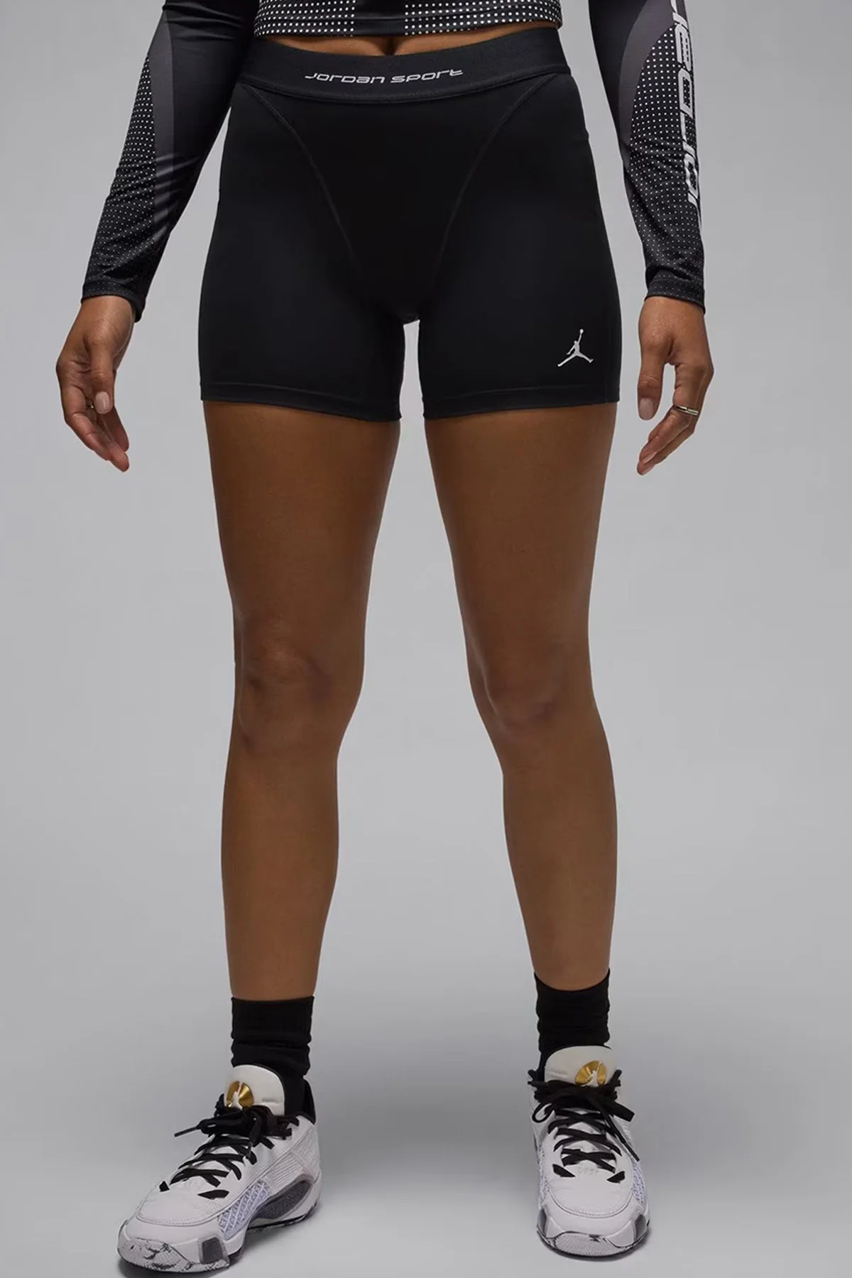 Nike Jordan Sport Leak Protection Period Women's Shorts Kadın Regl Sızıntı Korumalı Tayt Şort Sİyah