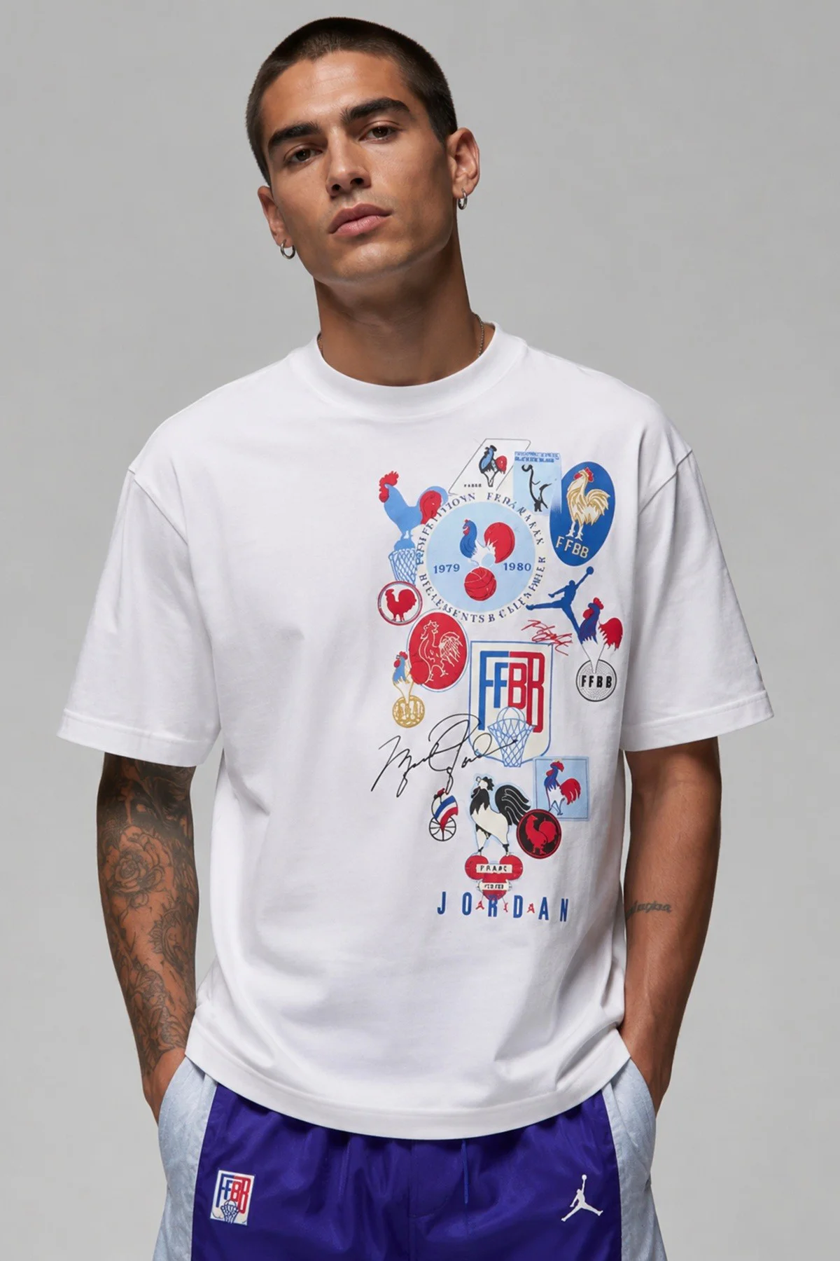 Nike Jordan SportX Federation Française de Basketball Oversize Short Sleeve Mens Tee Bol Kesim Erkek Günlük Tişört Beyaz Nike Jordan SportX Federation Française de Basketball Oversize Short Sleeve Mens Tee Bol Kesim Erkek Günlük Tişört Beyaz Fiyatı, Yorumları ve Özellikleri