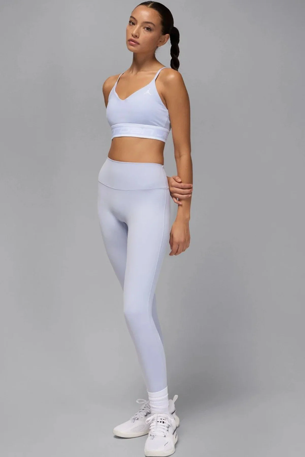 Nike Jordan Support Indy Logo Women's Bra Kadın Açık Mavi Nike Jordan Support Indy Logo Women's Bra Kadın Açık Mavi