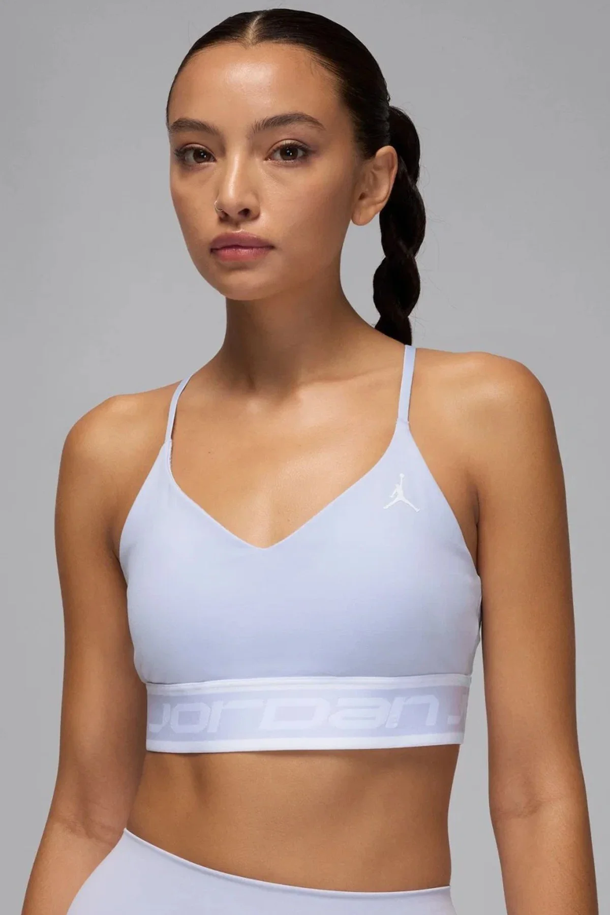 Nike Jordan Support Indy Logo Women's Bra Kadın Açık Mavi Nike Jordan Support Indy Logo Women's Bra Kadın Açık Mavi