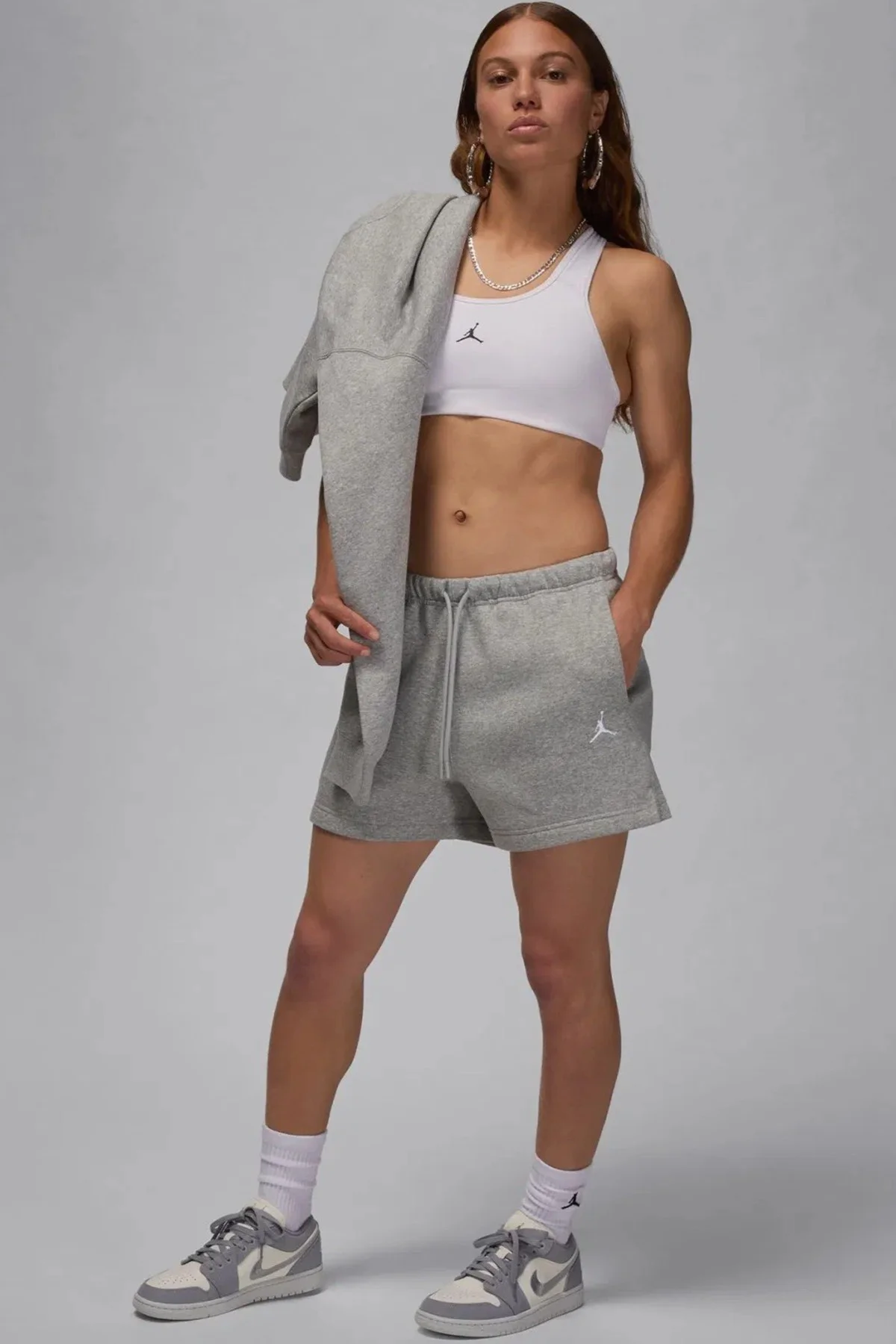 Nike Jordan Women's Jumpman Brooklyn Fleece Ft Short 24 Kadın Pamuklu Şort Siyah Nike Jordan Women's Jumpman Brooklyn Fleece Ft Short 24 Kadın Pamuklu Şort Siyah