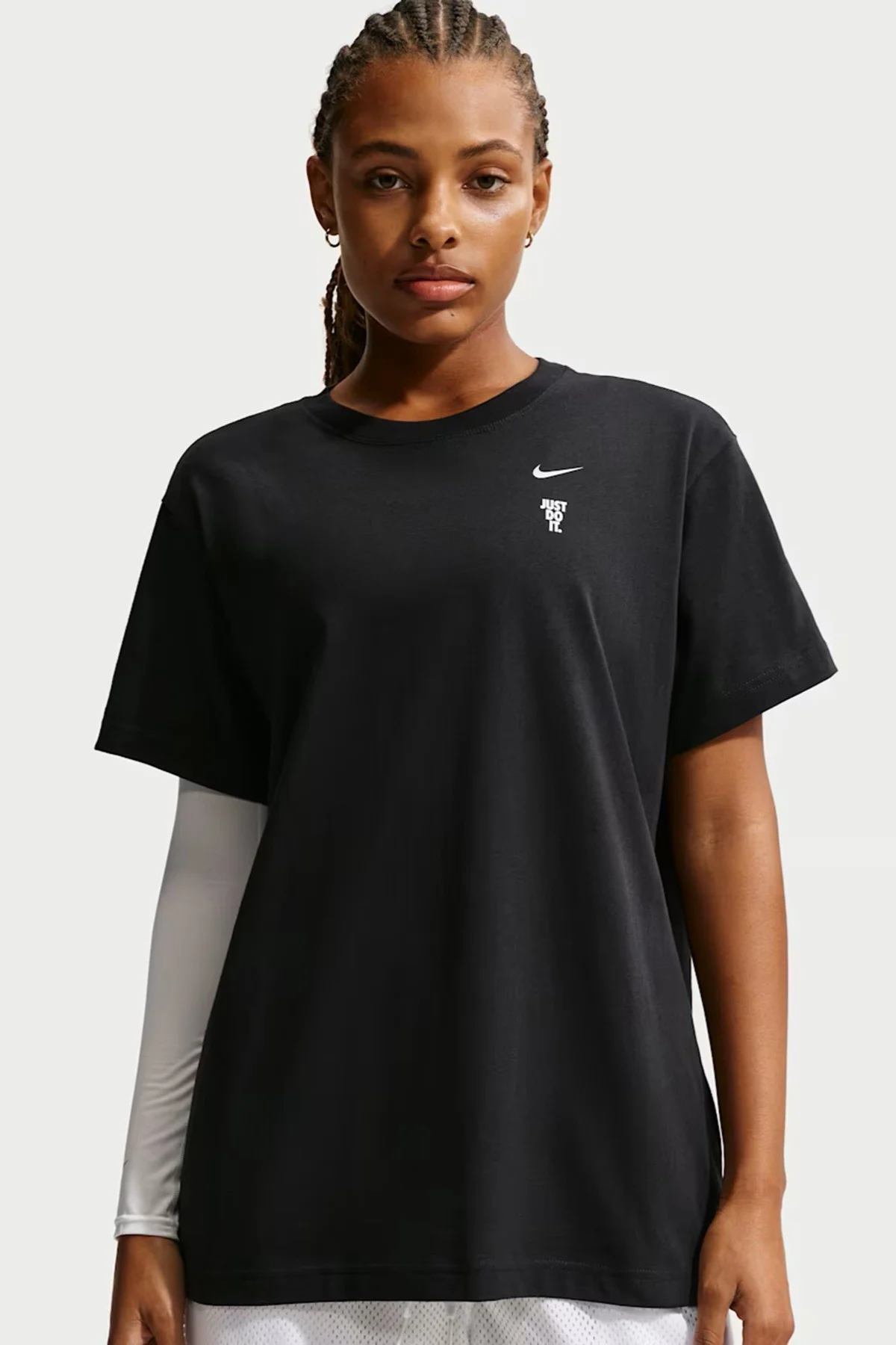 Nike Just Do It Women's Casual Black Oversize Tshirt Pamuklu Kadın Geniş Kalıp Tişört Siyah Nike Just Do It Women's Casual Black Oversize Tshirt Pamuklu Kadın Geniş Kalıp Tişört Siyah Fiyatı, Yorumları ve Özellikleri