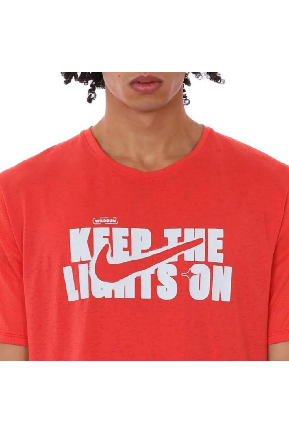 Nike M Nk Df Wr Miler Gx Ss Erkek Kırmızı Koşu Tişört DD5276-605