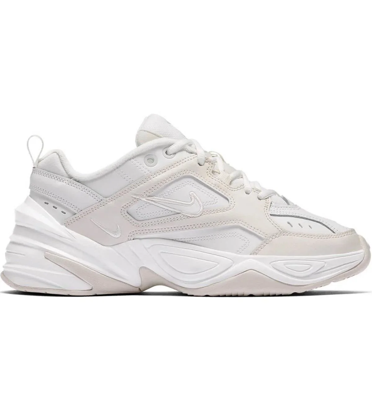 Nike M2K Tekno Leather Unisex Reflector Sneaker Beige Hakiki Deri Spor Ayakkabı Beyaz Bej Nike M2K Tekno Leather Unisex Reflector Sneaker Beige Hakiki Deri Spor Ayakkabı Beyaz Bej