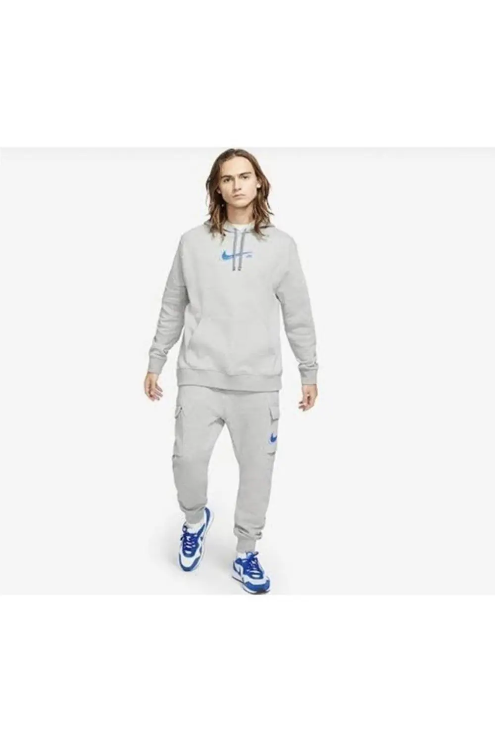 Nike Mens Homme SPTCAS/SPTLSR Hoodie Sweatshirt Gri