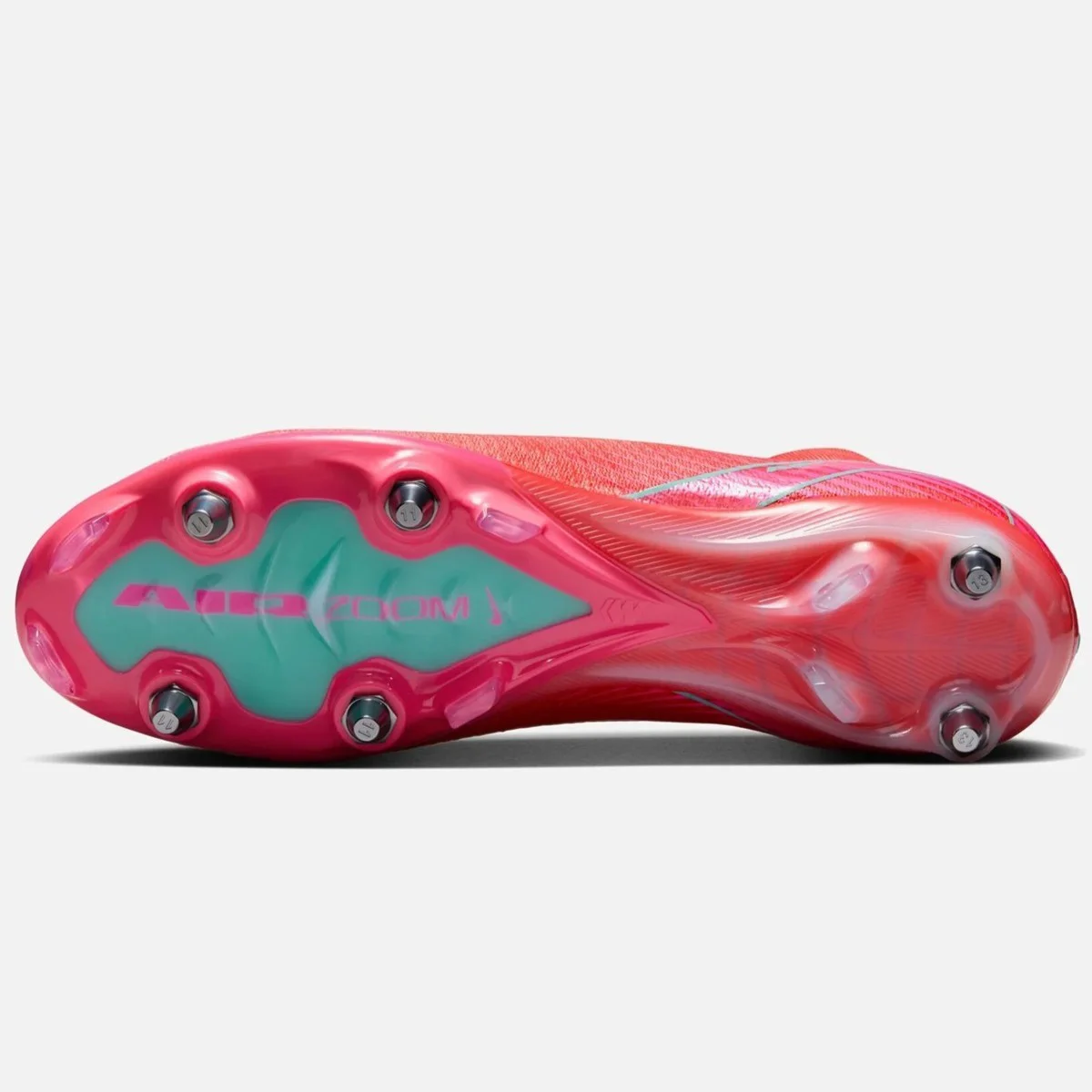 Nike Mercurial Superfly SG-Pro Mens Football Shoes Yumuşak Zemin Vidalı Profesyonel Erkek Krampon Pembe
