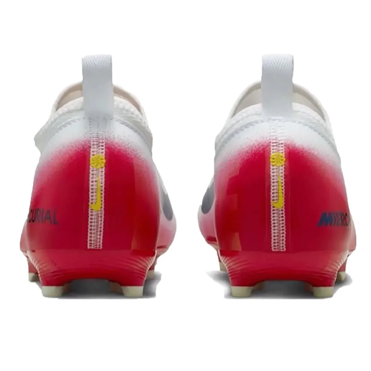 Nike Mercurial  Zoom Vapor 16 Academy FG/MG LV8 Kids Football Shoes White Red Çocuk Çoklu Zemin Kramponu Beyaz