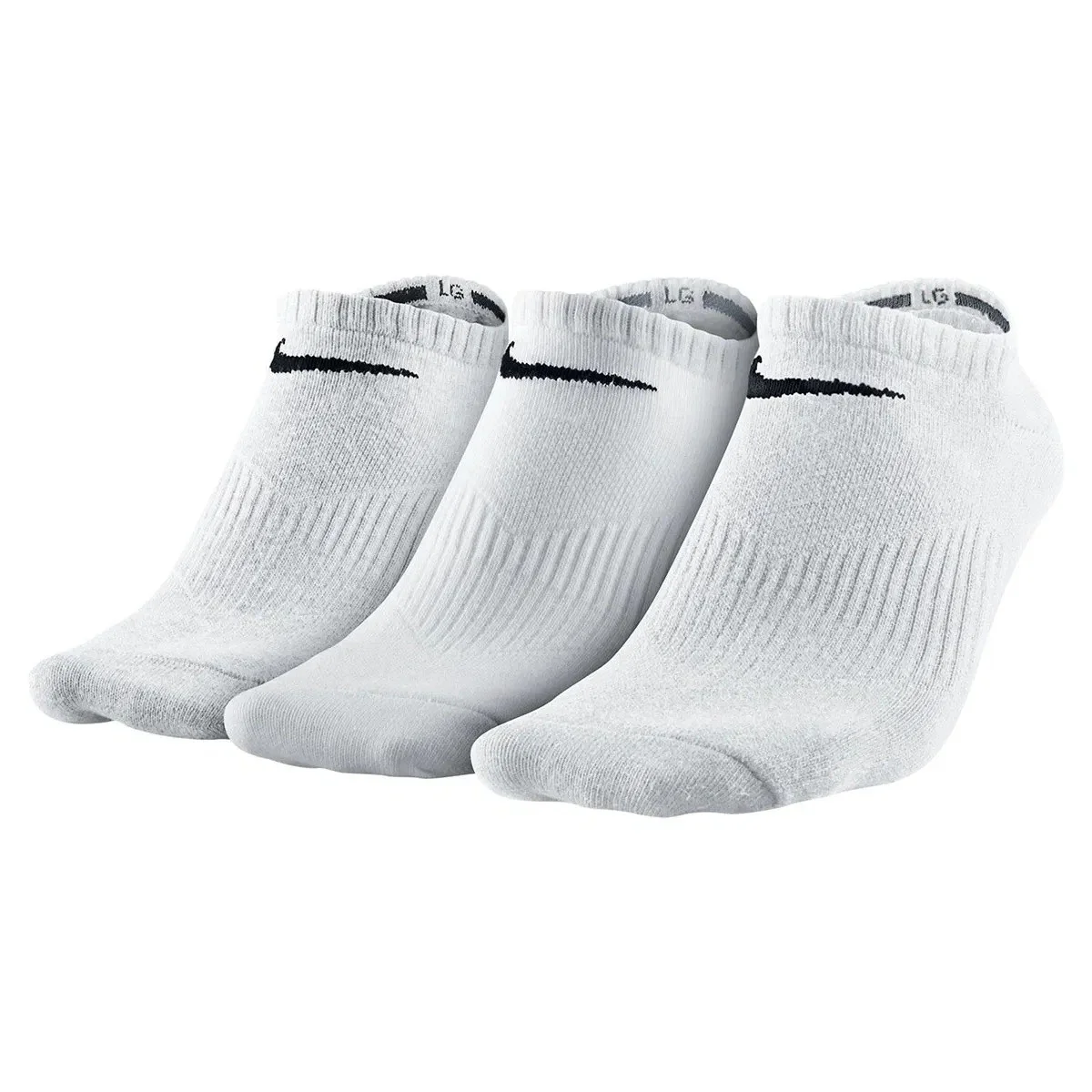 Nike Performance Lightweight No Show 3'lü Pamuklu Soket Çorap Beyaz Nike Performance Lightweight No Show 3'lü Pamuklu Soket Çorap Beyaz