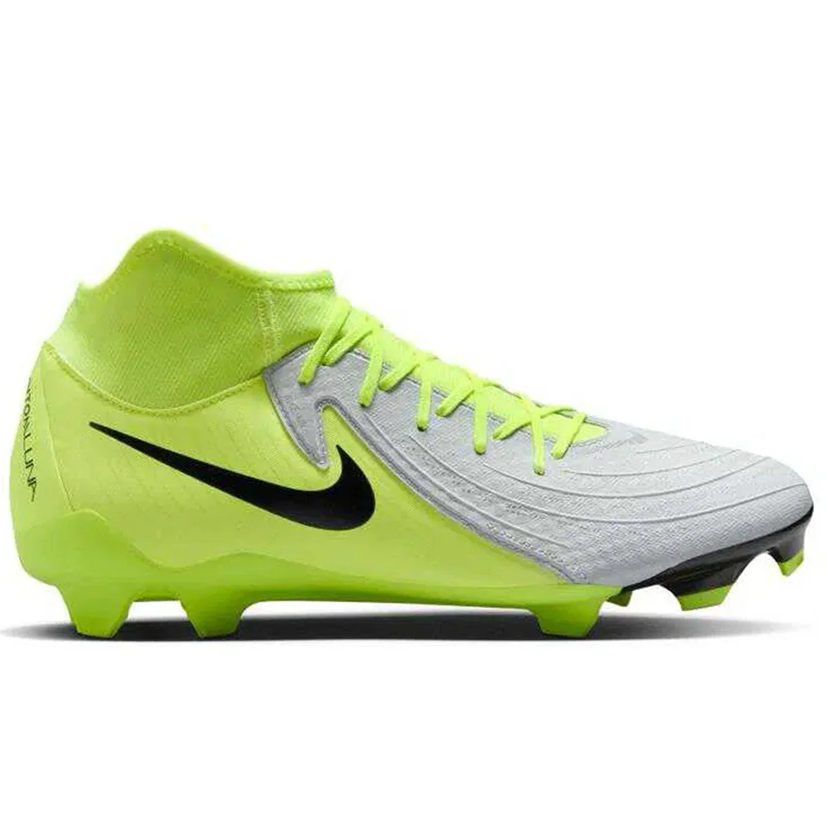 Nike Phantom GX2 Academy FG/MG Mens Football Shoes Bilekli Çoklu Zemin Kramponu Gri
