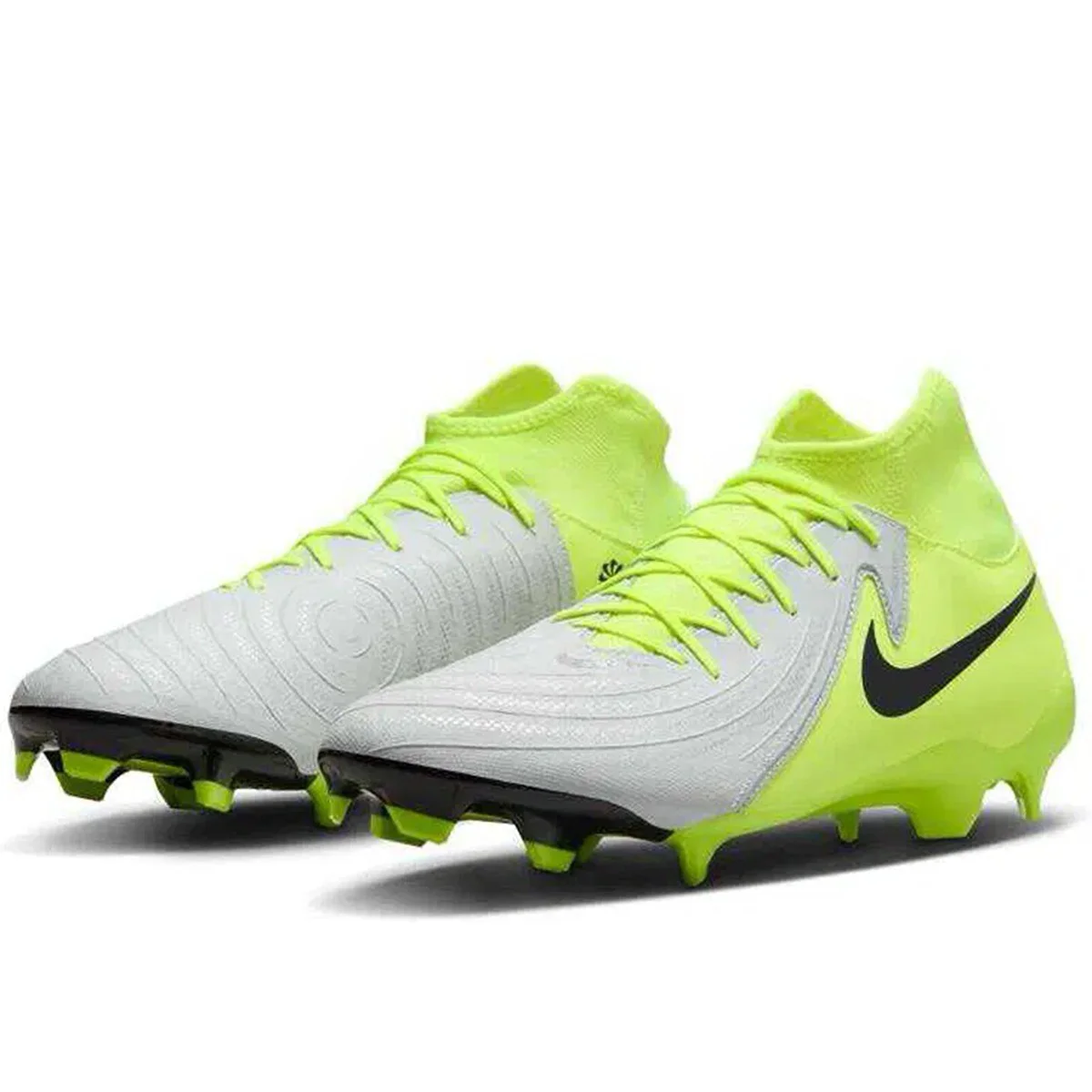 Nike Phantom GX2 Academy FG/MG Mens Football Shoes Bilekli Çoklu Zemin Kramponu Gri