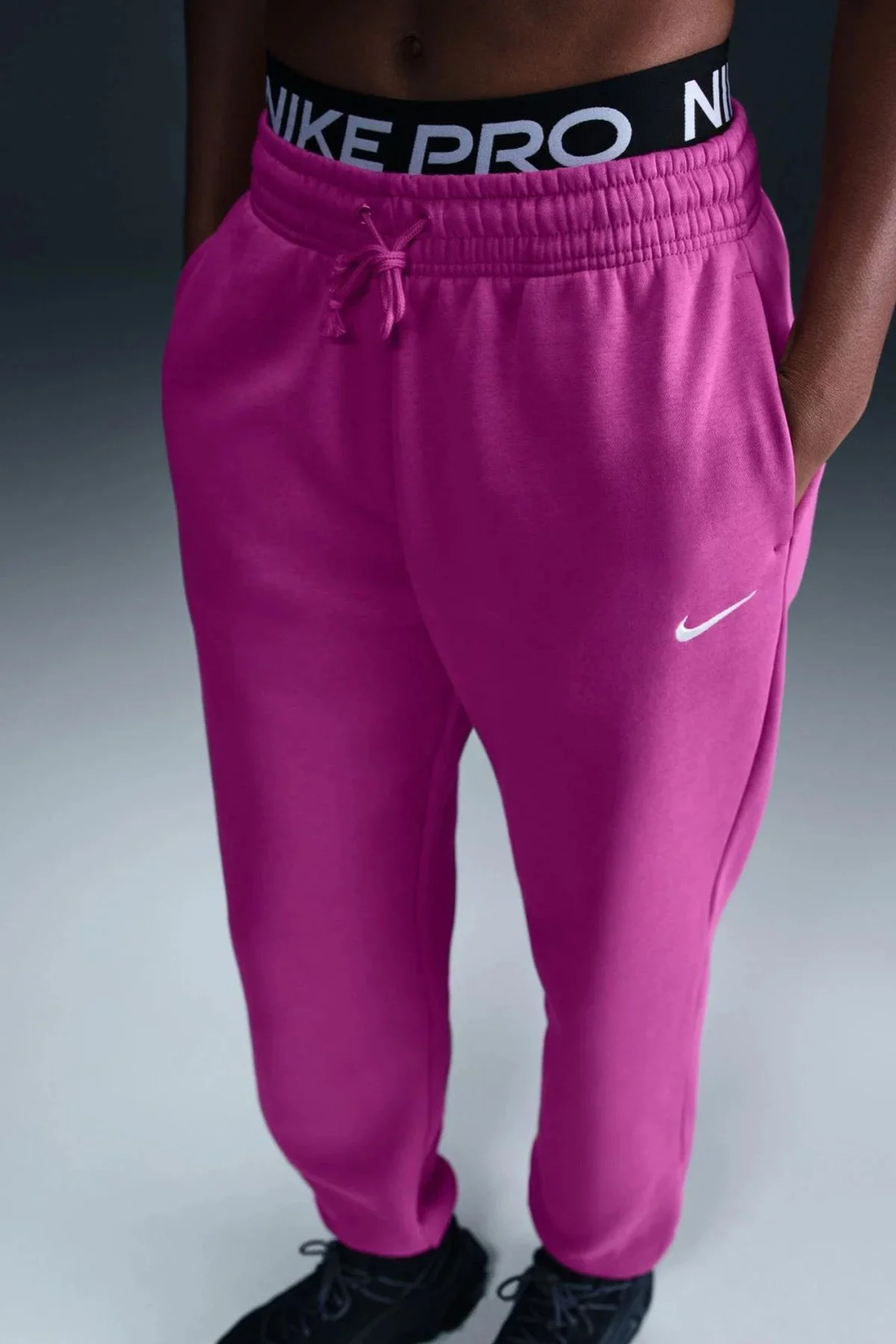 Nike Phoenix Fleece HR Oversize Womens Pant.Yüksek Bel Bol Kesim Kadın Eşofman Altı Mor