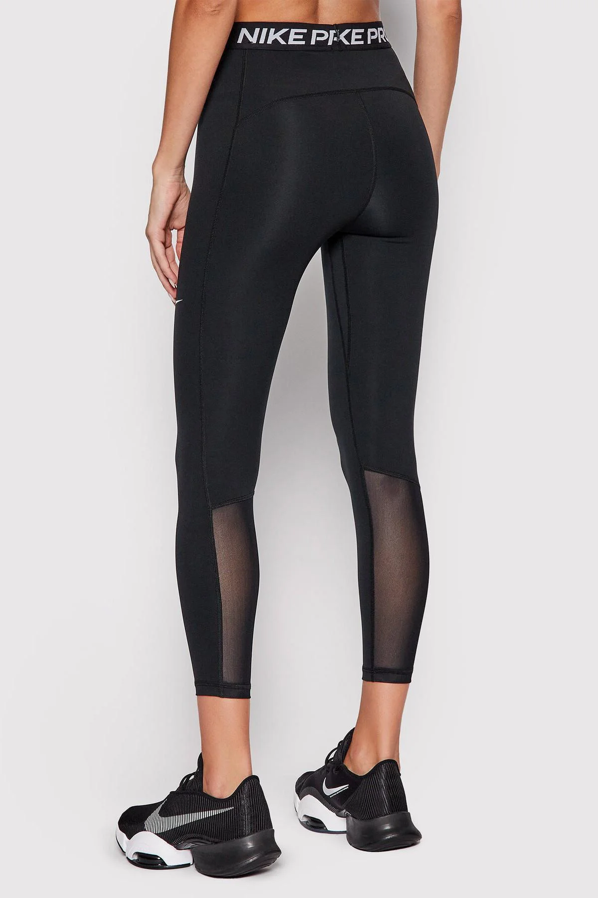 Nike Pro 365 Mid-Rise Crop Training Legging Tight Fit Black Toparlayıcı Siyah Tayt