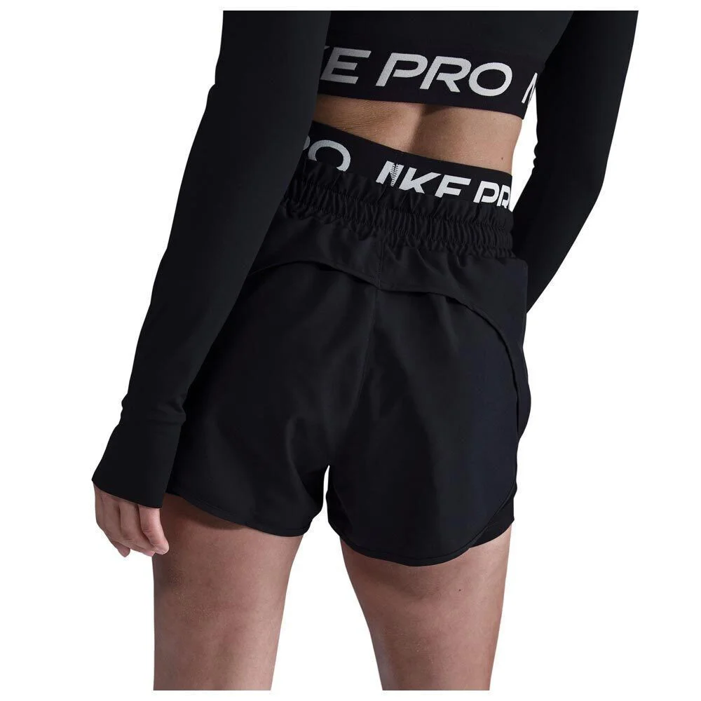 Nike Pro Dri Fİt 2IN1 Loose Fit Women's Shorts Kadın Bol Kesim Taytlı Antrenman Şortu Siyah Nike Pro Dri Fİt 2IN1 Loose Fit Women's Shorts Kadın Bol Kesim Taytlı Antrenman Şortu Siyah