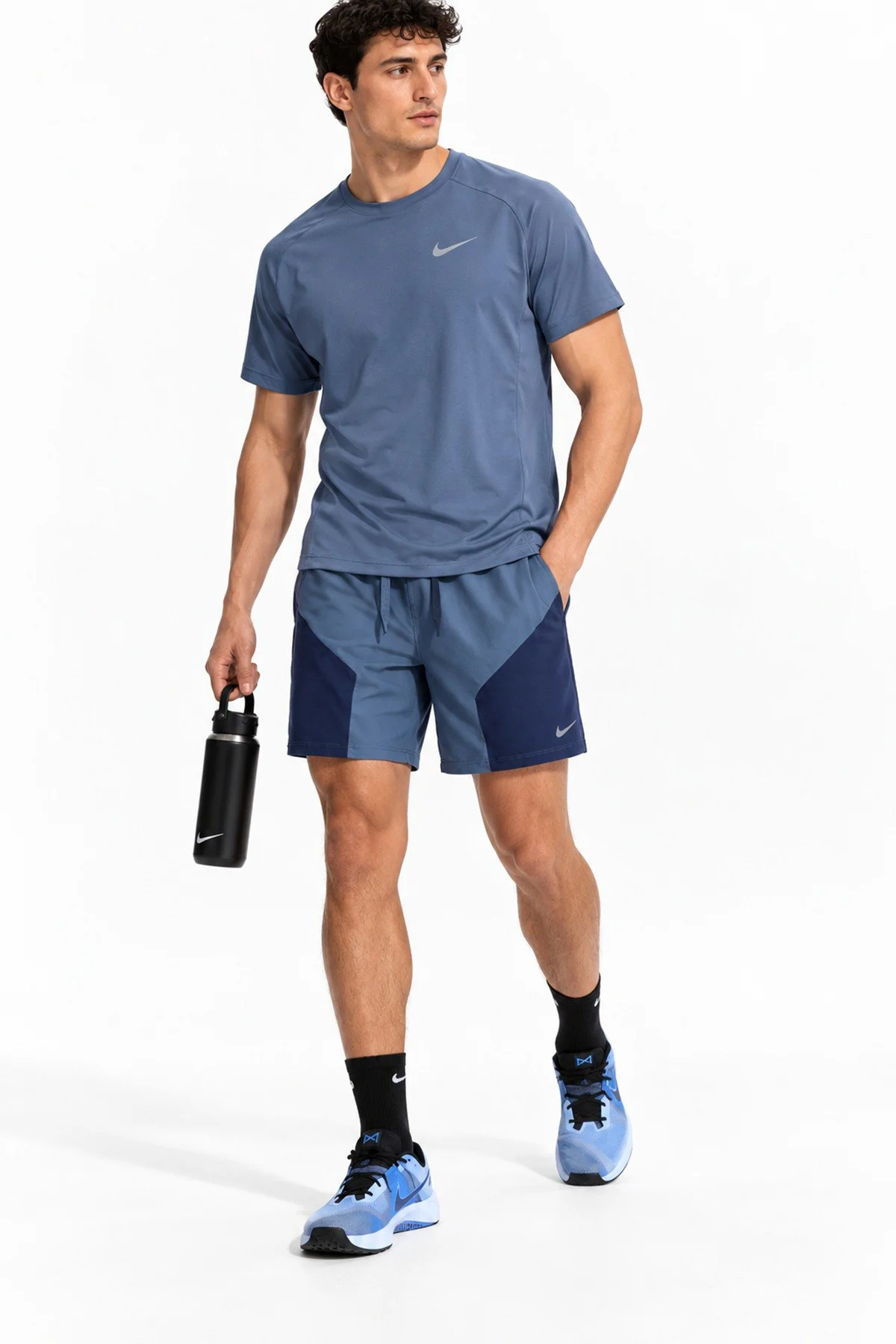 Nike Pro Dri Fit ADV 6 Mens Training Short Blue Erkek Antreman Şortu Mavi Nike Pro Dri Fit ADV 6 Mens Training Short Blue Erkek Antreman Şortu Mavi