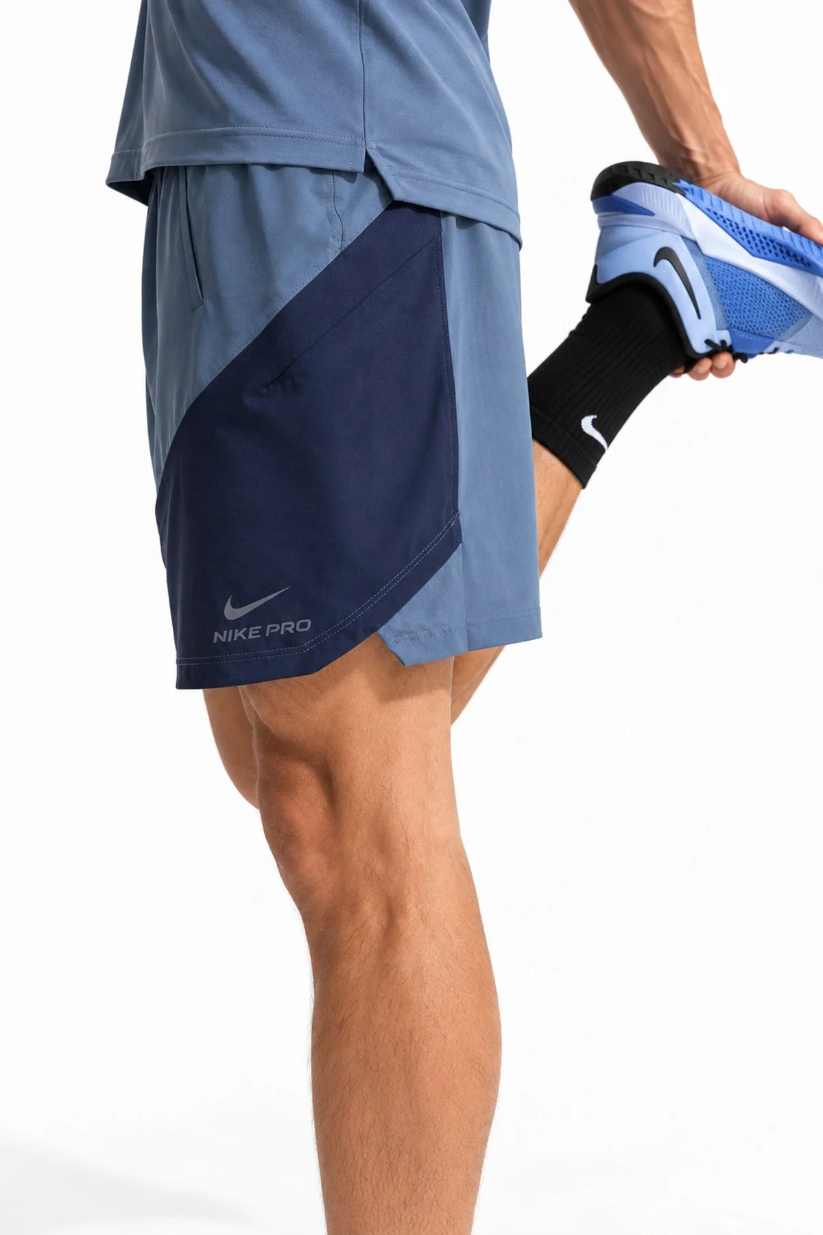 Nike Pro Dri Fit ADV 6 Mens Training Short Blue Erkek Antreman Şortu Mavi Nike Pro Dri Fit ADV 6 Mens Training Short Blue Erkek Antreman Şortu Mavi