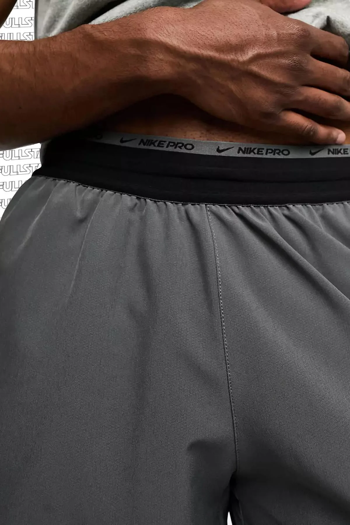 Nike Pro Dri Fit Flex Rep 3.0 Unlined Training Erkek Şort Gri