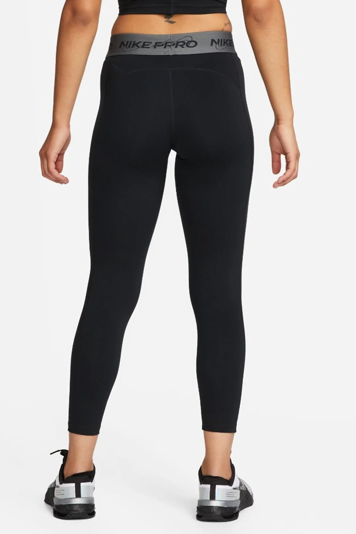 Nike Pro Dri Fit Grafik Mid Rise 7/8 Lenght Tight Kadın Antrenman Taytı Siyah Fiyatı, Yorumları ve Özellikleri