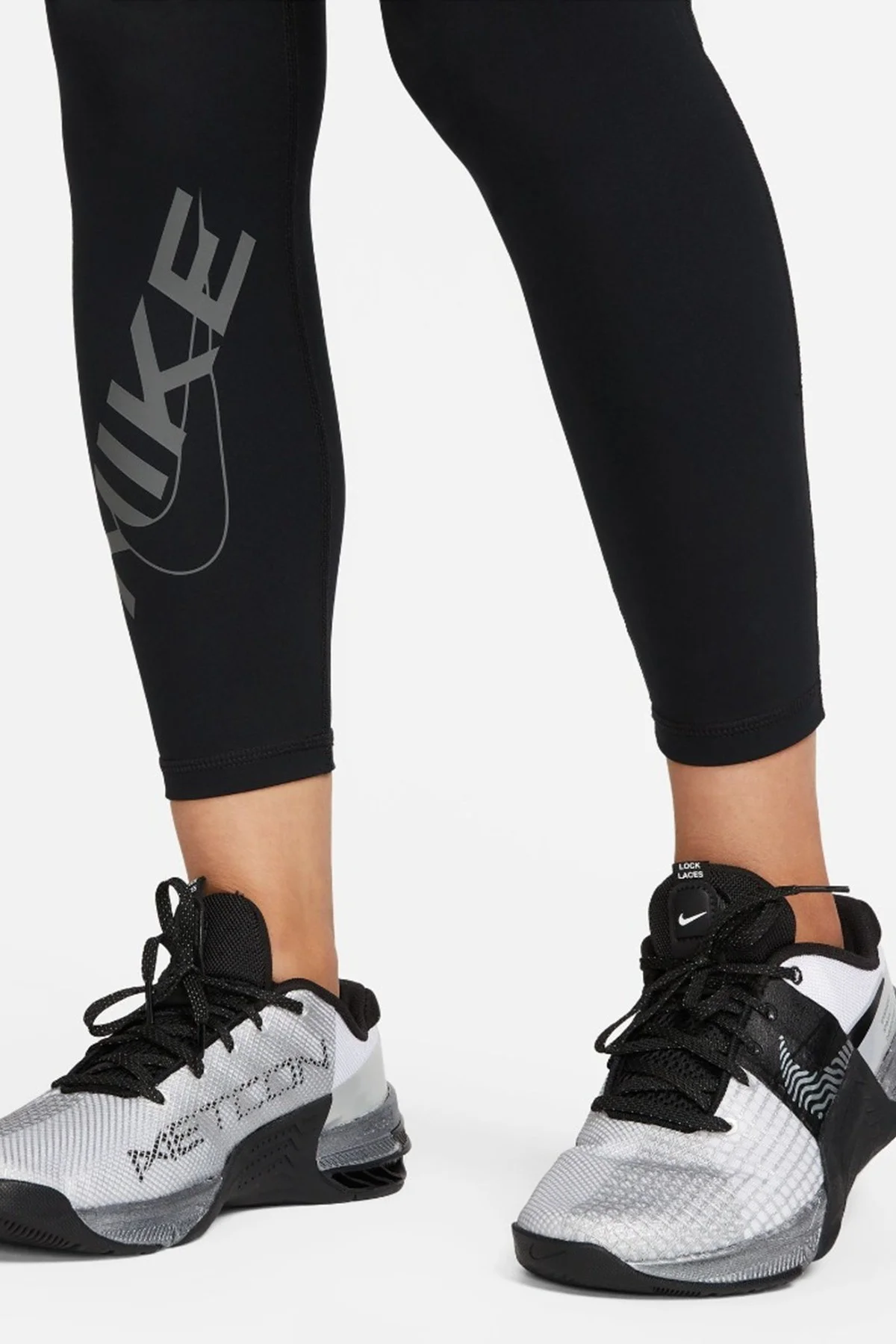 Nike Pro Dri Fit Grafik Mid Rise 7/8 Lenght Tight Kadın Antrenman Taytı Siyah Fiyatı, Yorumları ve Özellikleri