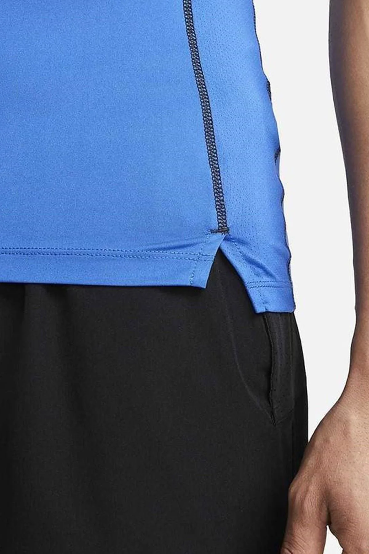 Nike Pro Dri Fit Men's Tight Fit Short Sleeve Top Slim Fit Body Erkek Antrenman Tişört Sax Mavi Nike Pro Dri Fit Men's Tight Fit Short Sleeve Top Slim Fit Body Erkek Antrenman Tişört Sax Mavi