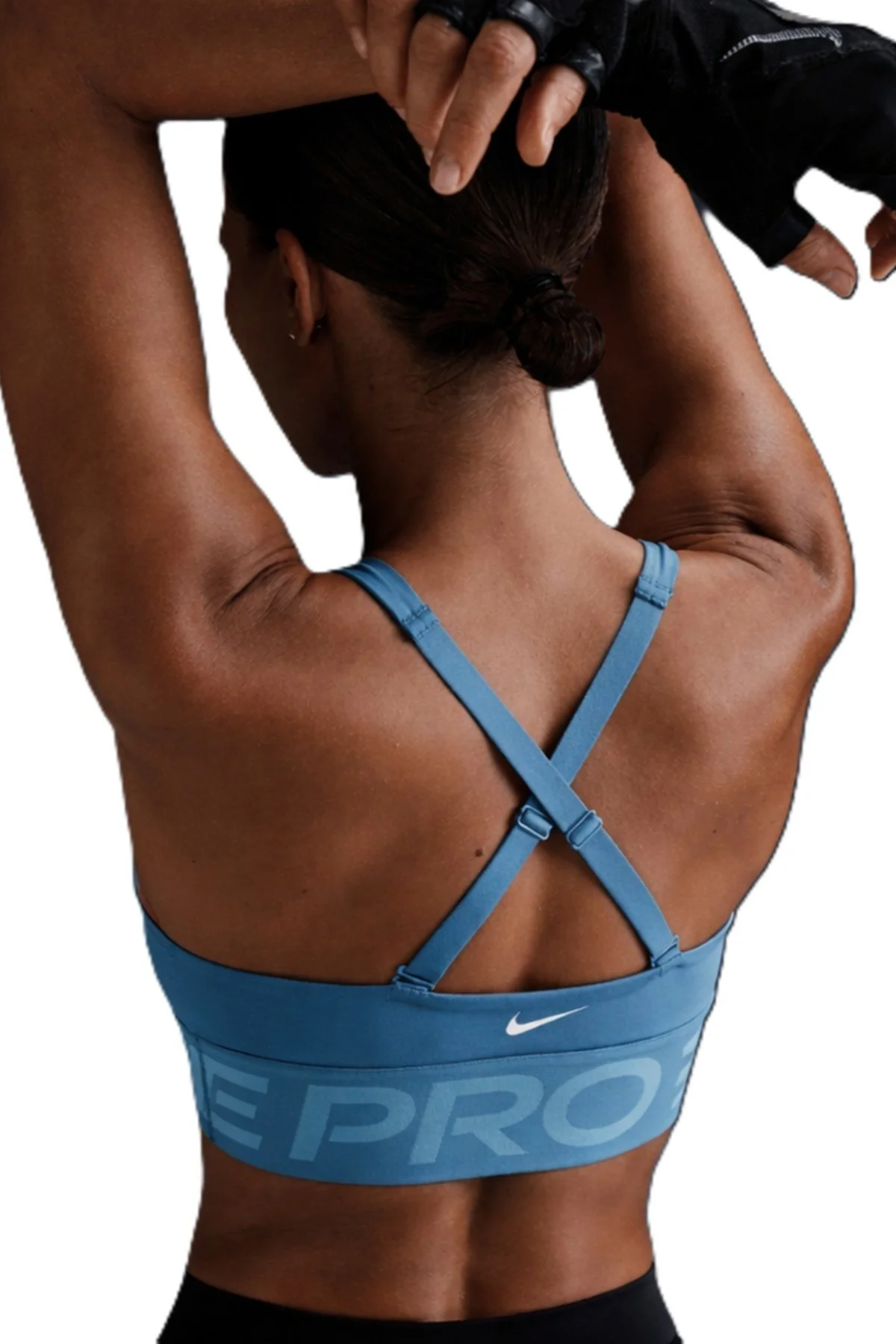 Nike Pro Indy Plunge-Support Bra Kadın Spor Bra Yeşil