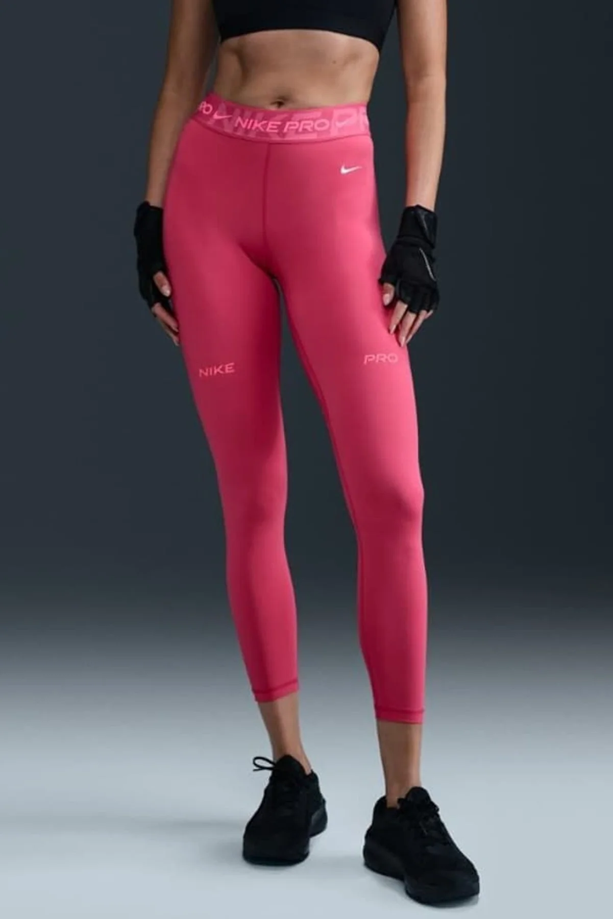 Nike Pro Mid Rise 7/8 Graphic Leggings Kadın Toparlayıcı Spor Tayt Pembe Fiyatı, Yorumları ve Özellikleri