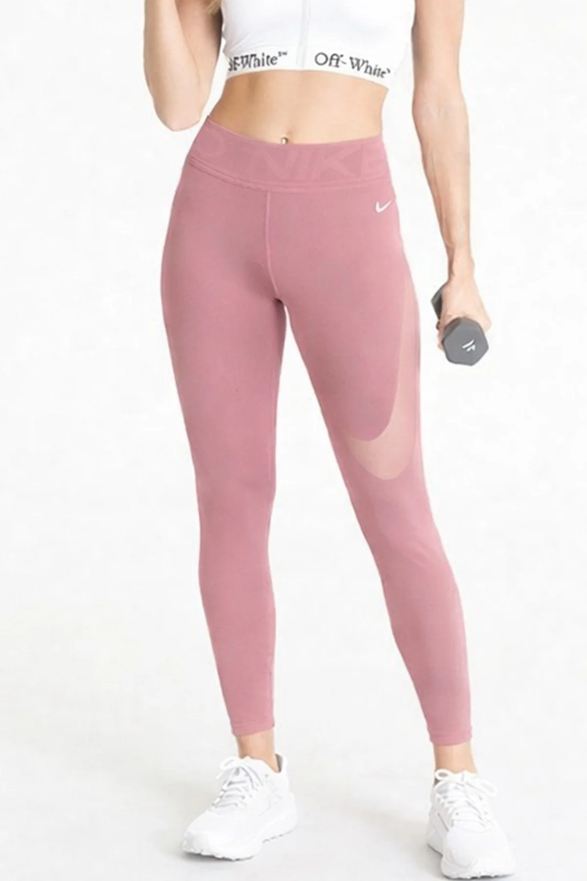 Nike Pro Sculpt High Women Tigh Kadın Yüksek Bel Tam Boy Tayt Soft Yumuşak Toparlayıcı Tayt Pembe
