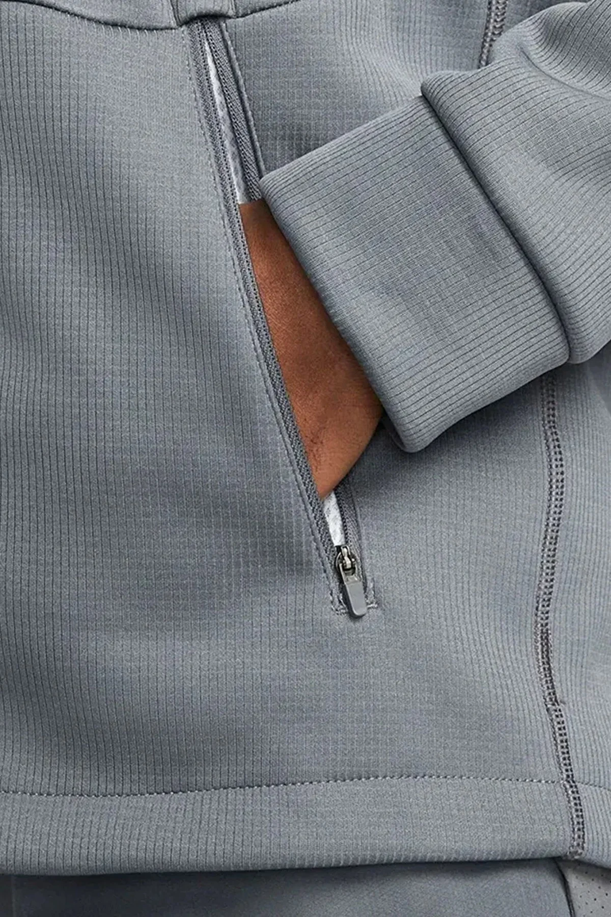 Nike Pro Terma Fit Sphere Full Zip Men's Hoodie Erkek Kapüşonlu Terma Fit Sweatshirt Gri Fiyatı, Yorumları ve Özellikleri