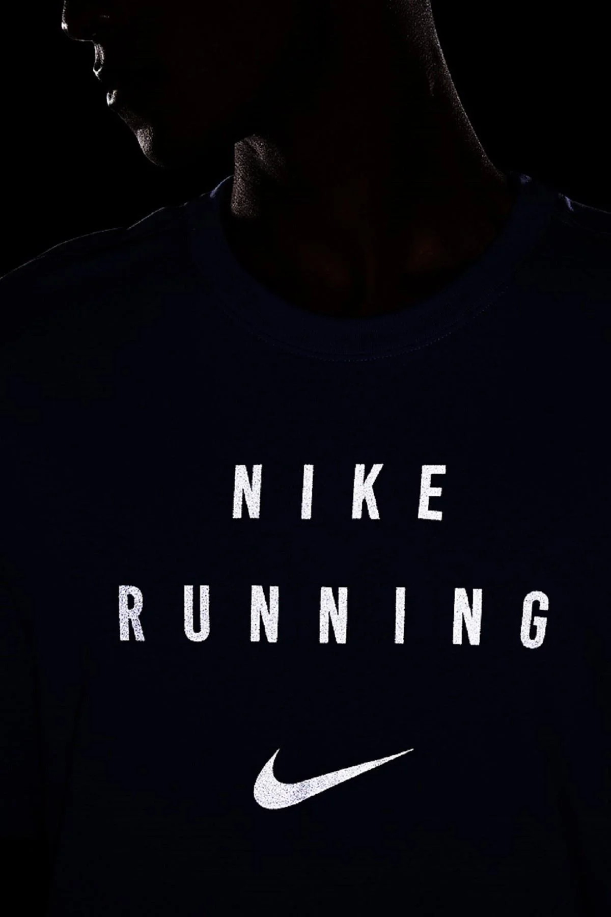 Nike Running Dri-Fit Run Division Reflect Reflektörlü Mavi Tişört