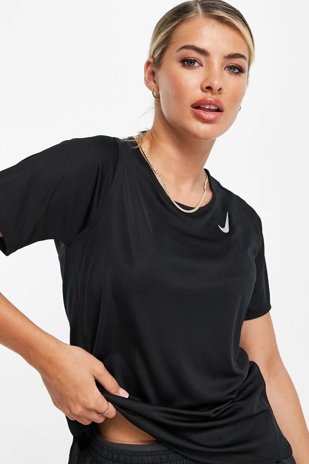Nike Running Dri Fit Race Signlet T-shirt Black Reflektörlü Kadın Koşu Tişörtü Siyah Fiyatı, Yorumları ve Özellikleri