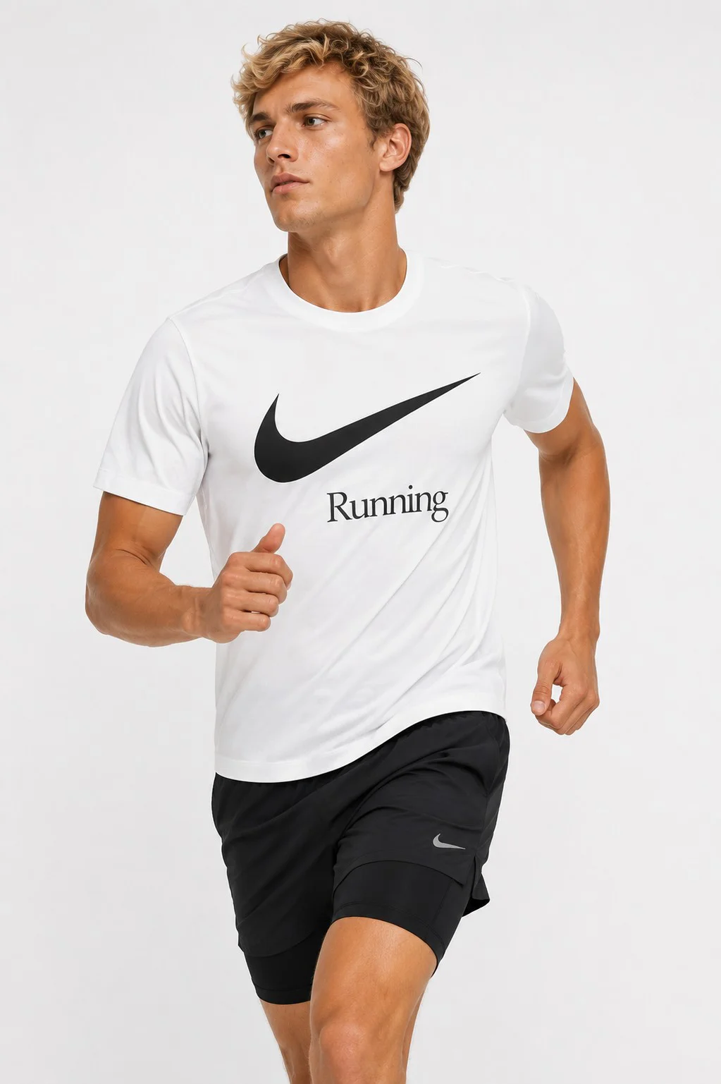 Nike Running Dri Fit Mens T-shirts Erkek Koşu Tişört Beyaz Nike Running Dri Fit Mens T-shirts Erkek Koşu Tişört Beyaz