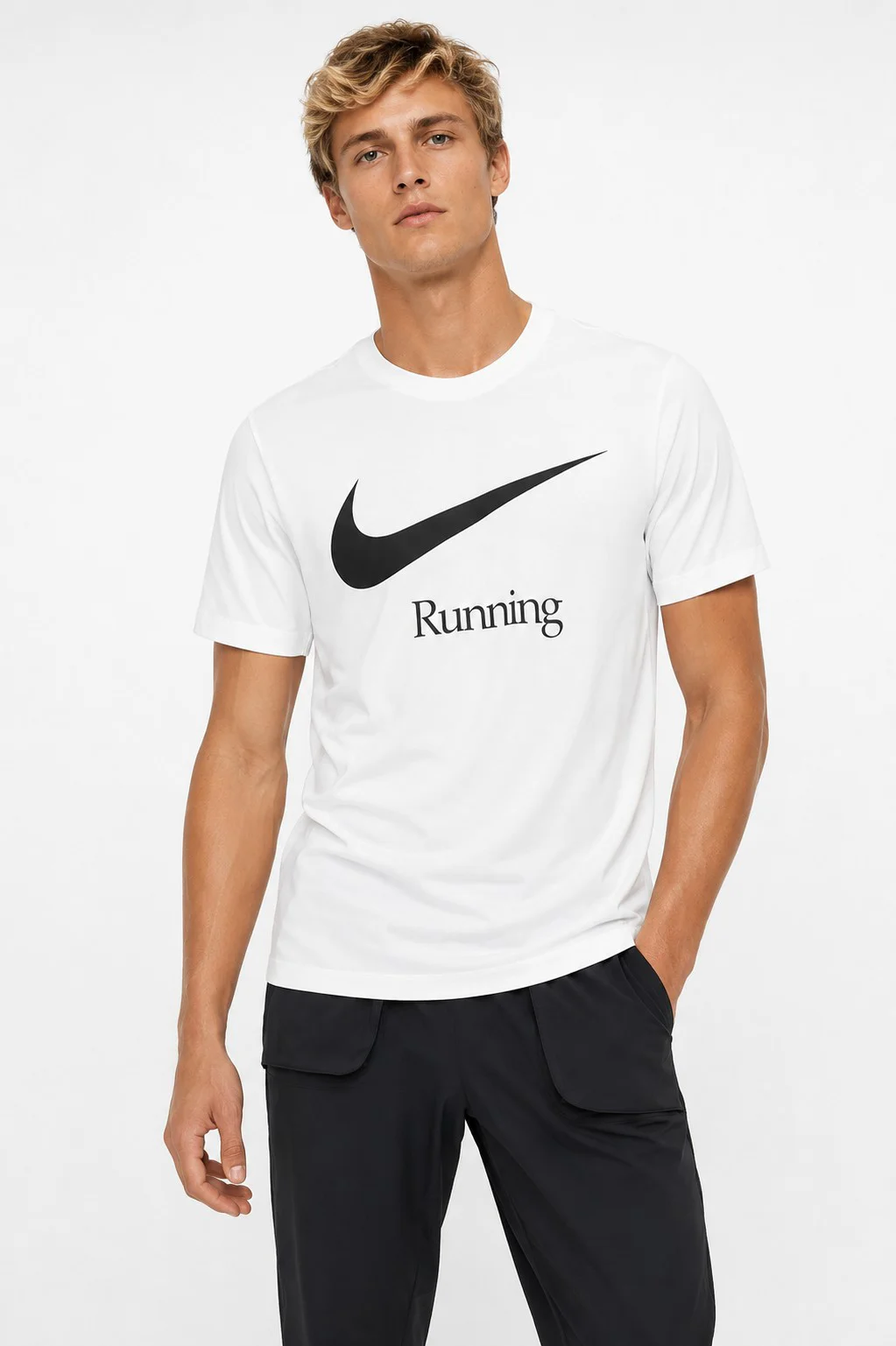 Nike Running Dri Fit Mens T-shirts Erkek Koşu Tişört Beyaz Nike Running Dri Fit Mens T-shirts Erkek Koşu Tişört Beyaz