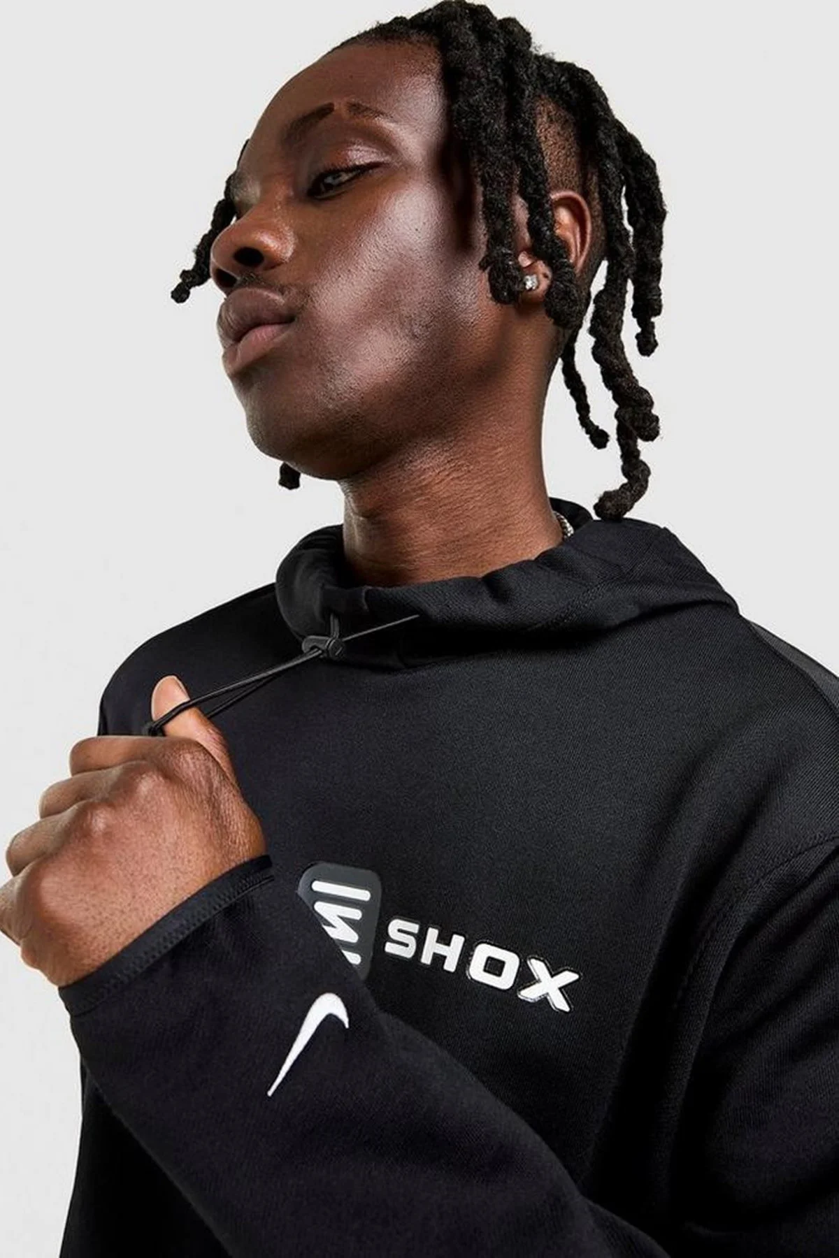 Nike Shox Overhead Hoodie Kapüşonlu Erkek Sweatshirt Siyah Nike Shox Overhead Hoodie Kapüşonlu Erkek Sweatshirt Siyah