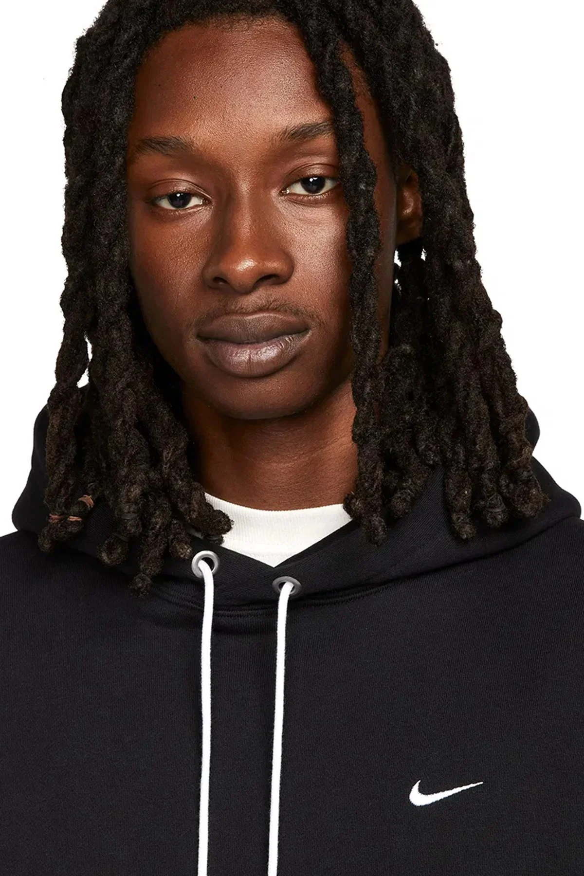 Nike Solo Swoosh Men's Loose Fit Fleece Pullover Hoodie Erkek Bol Kesim Kapüşonlu Sweatshirt Siyah Nike Solo Swoosh Men's Loose Fit Fleece Pullover Hoodie Erkek Bol Kesim Kapüşonlu Sweatshirt Siyah