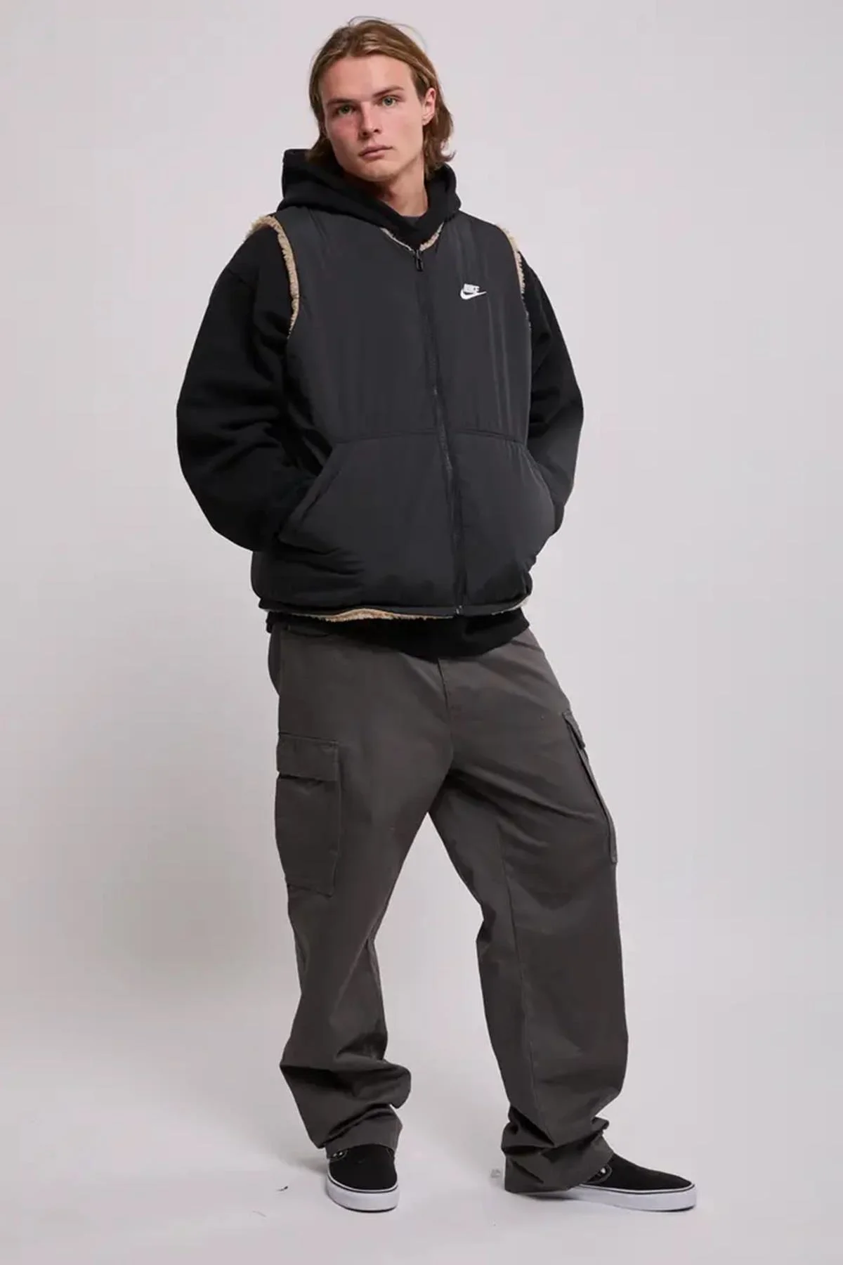 Nike Sporswear Club Fleece Winterized Reversible Sythetic Fill Full-Zip Çift Traflı Erkek Bol Kesim Peluş Sentetik Dolgu Yelek Kahve-Siyah Nike Sporswear Club Fleece Winterized Reversible Sythetic Fill Full-Zip Çift Traflı Erkek Bol Kesim Peluş Sentetik Dolgu Yelek Kahve-Siyah Fiyatı, Yorumları ve Özellikleri