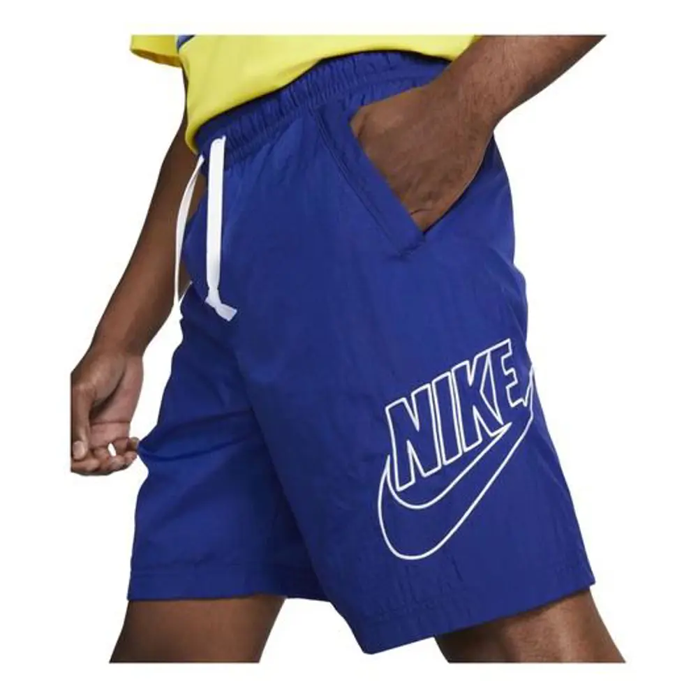 NIKE Sportswear Alumni Woven Erkek Şort - Mavi DB3810-455